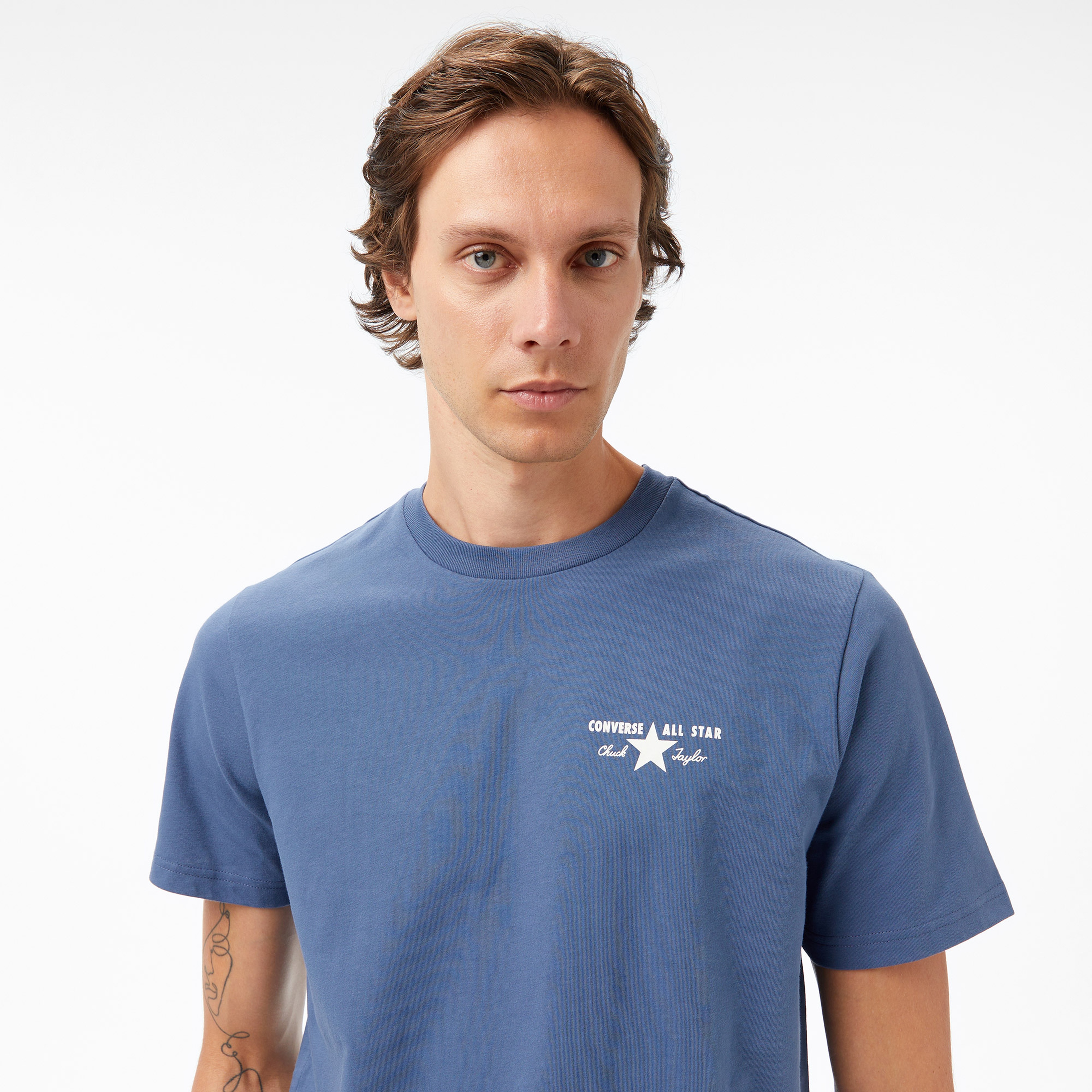 Converse Erkek Mavi T Shirt