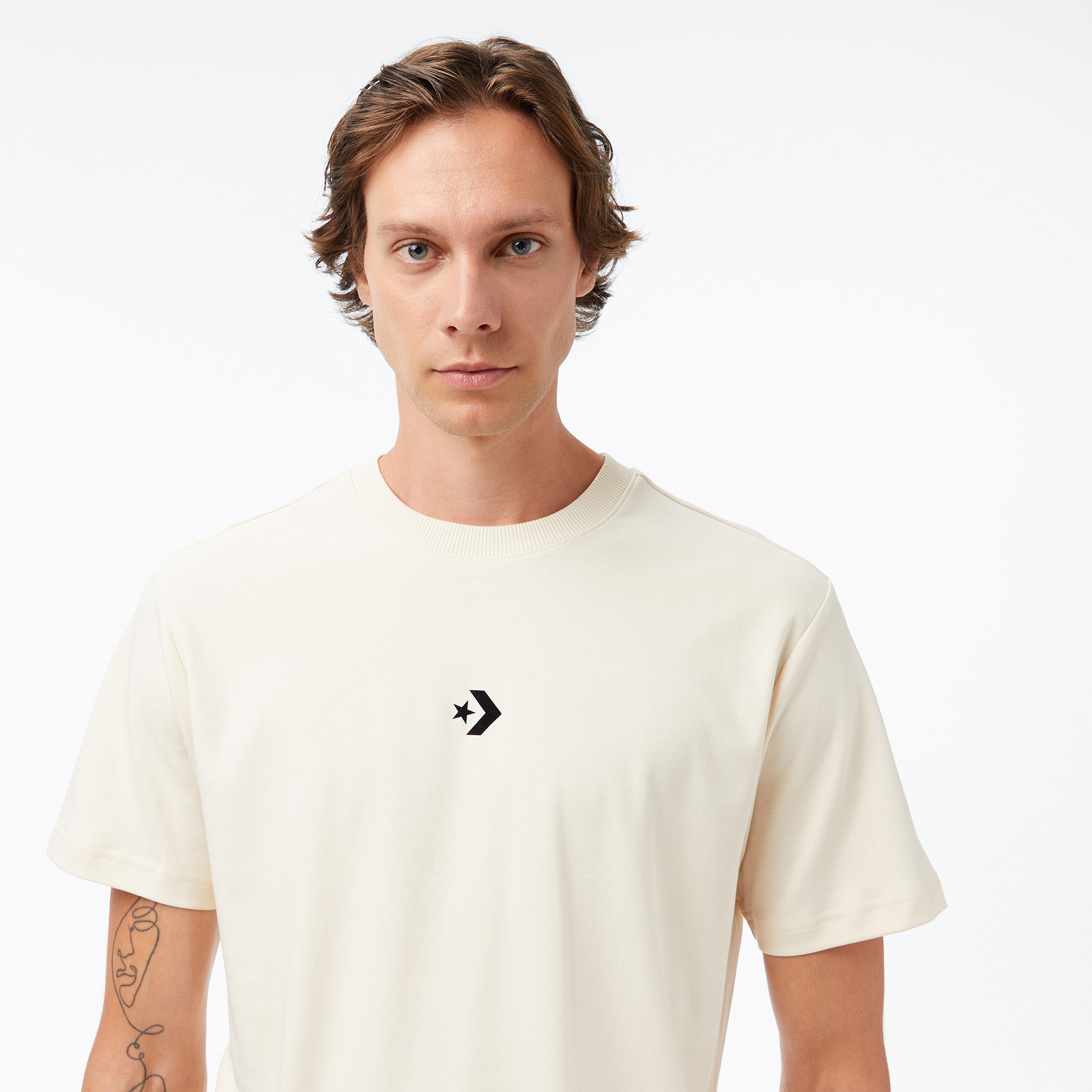 Converse Erkek Krem T Shirt