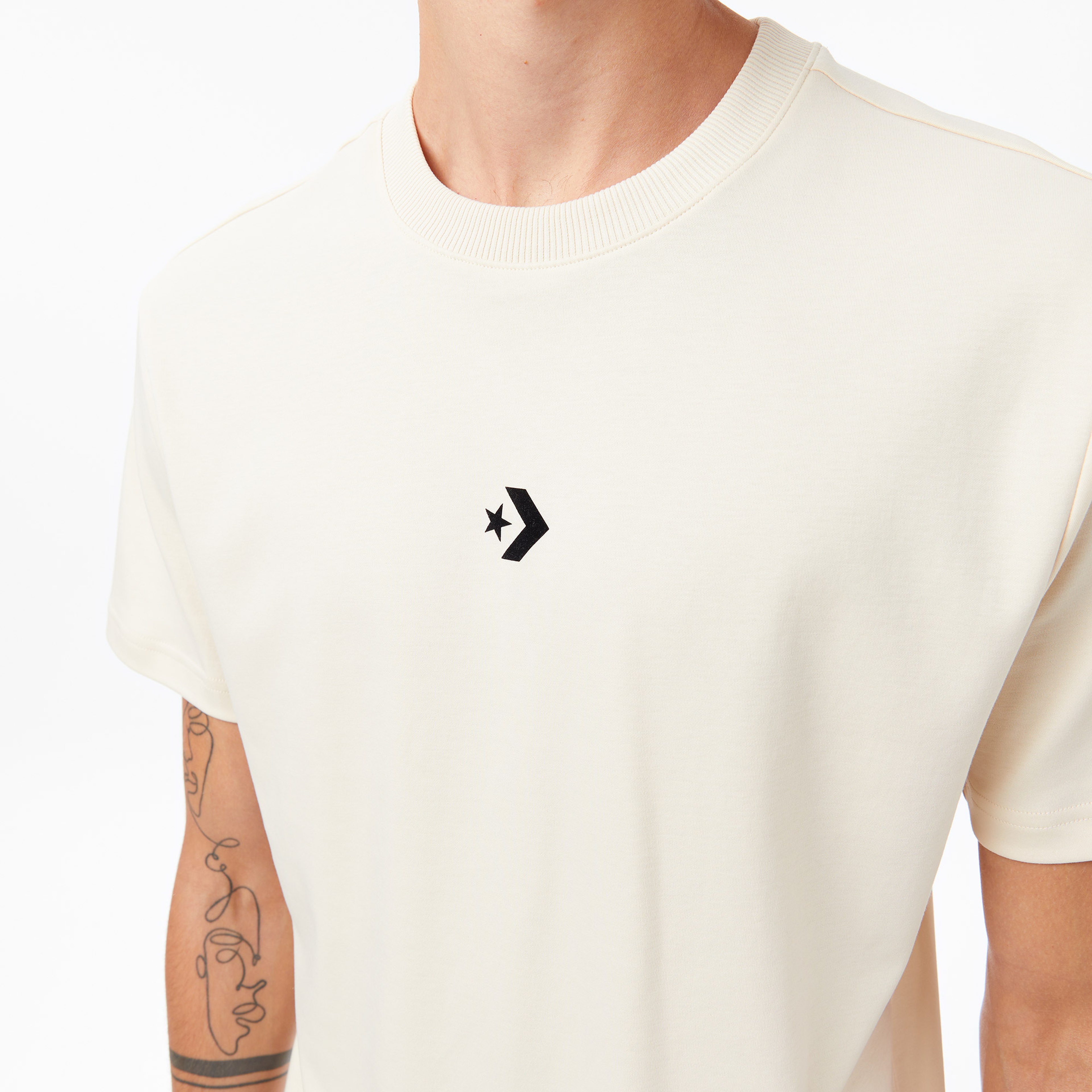 Converse Erkek Krem T Shirt