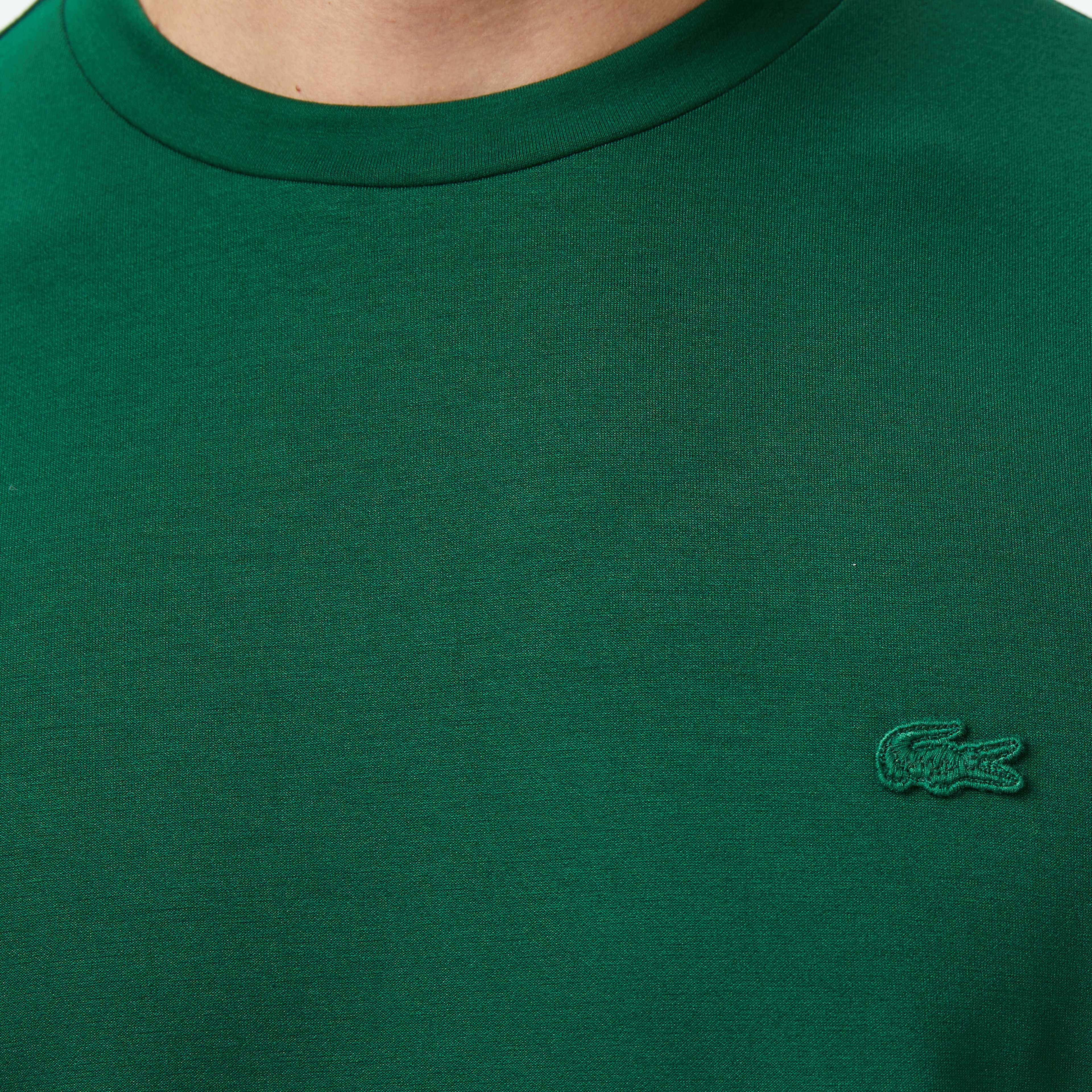 Lacoste Oversize Fit Bisiklet Yaka Erkek Yeşil T-Shirt