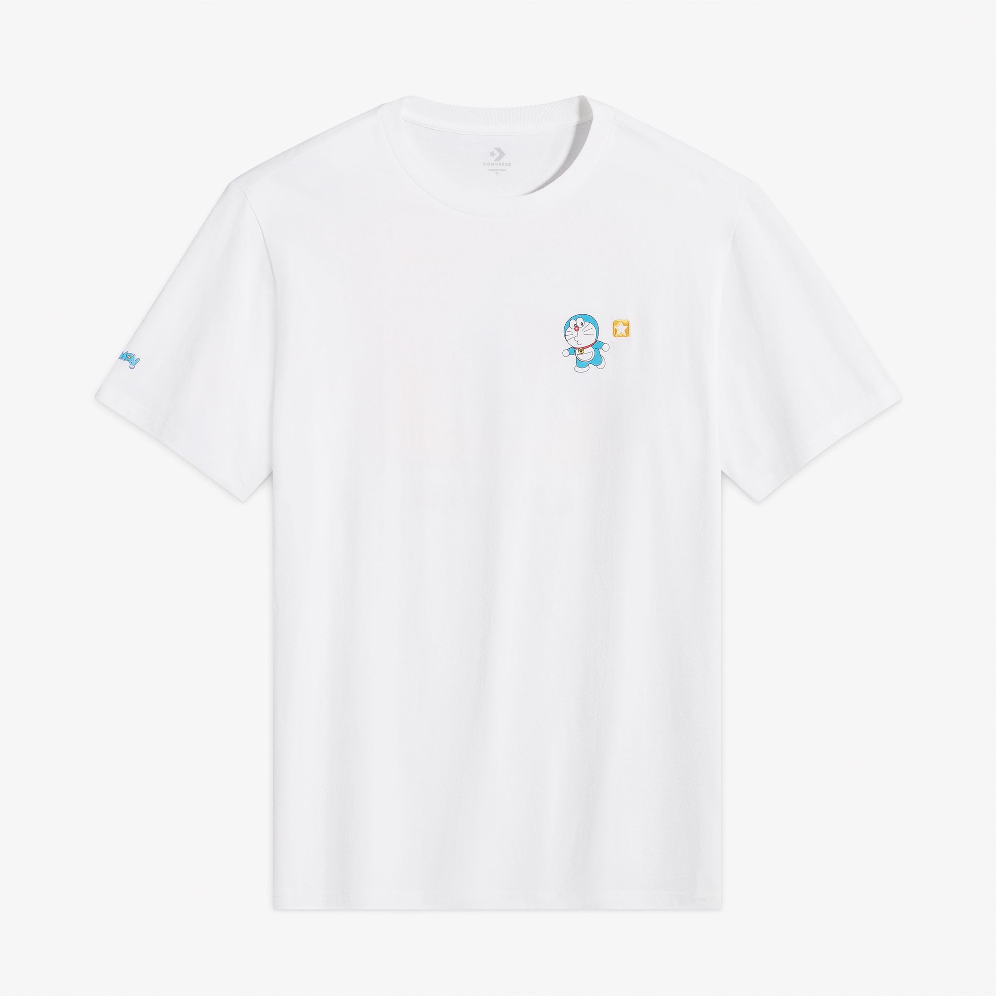 Converse X Doraemon Unisex Beyaz T-Shirt