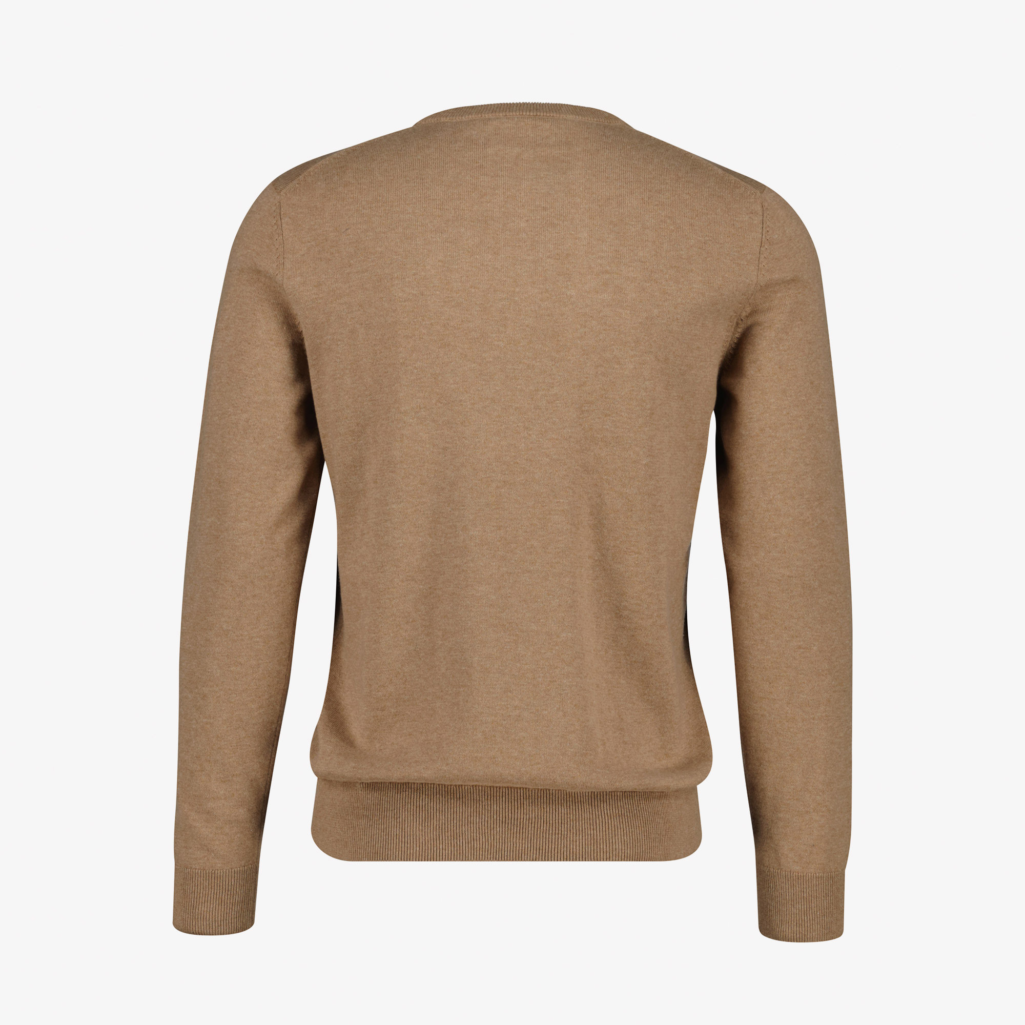 Gant Erkek Bej Regular Fit Bisiklet Yaka Kazak