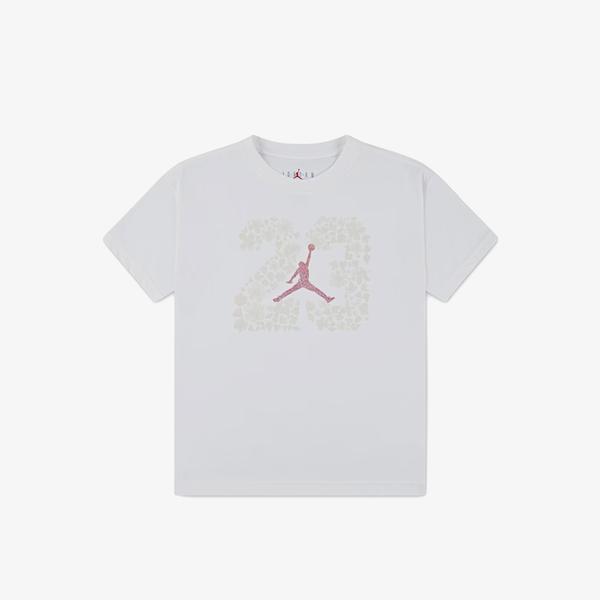 Jordan Jdg 23 Floral Çocuk Beyaz T-Shirt