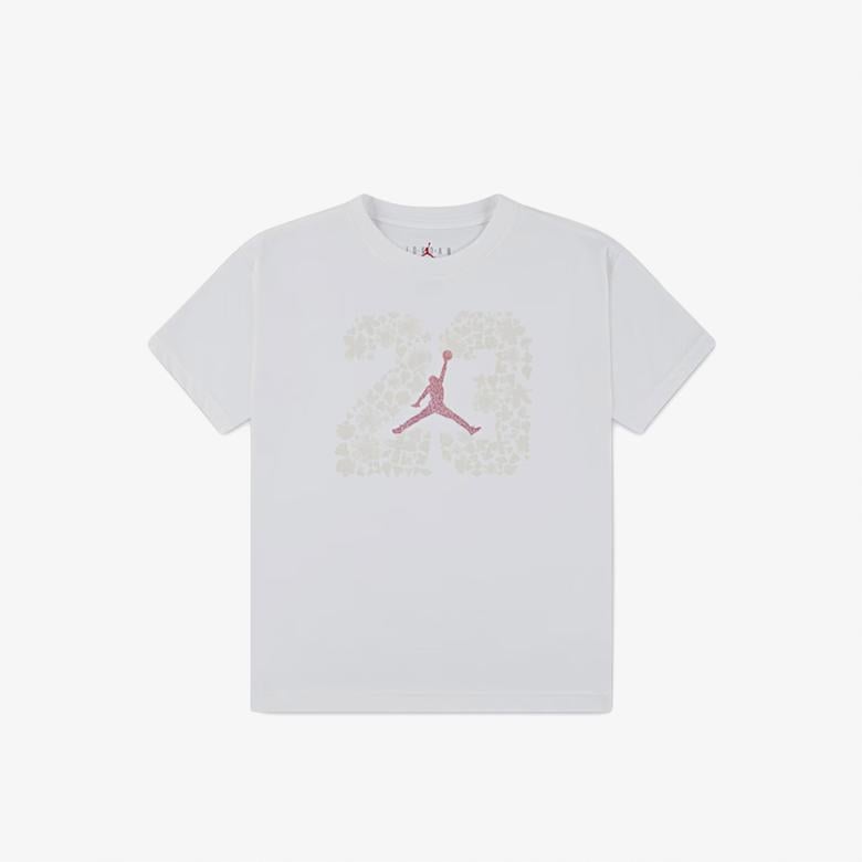 Jordan Jdg 23 Floral Çocuk Beyaz T-Shirt