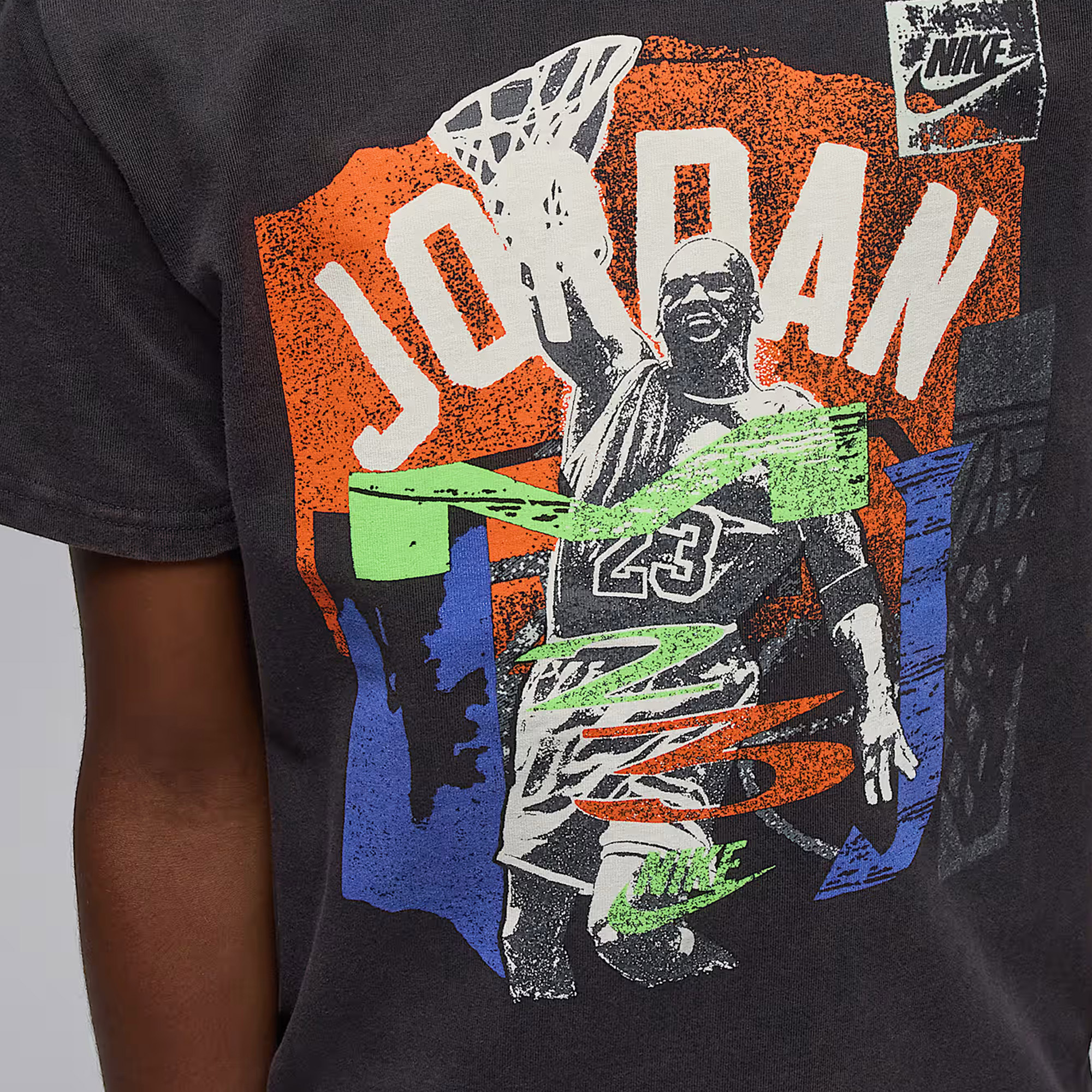 Jordan Throwback Slam Çocuk Siyah T-Shirt