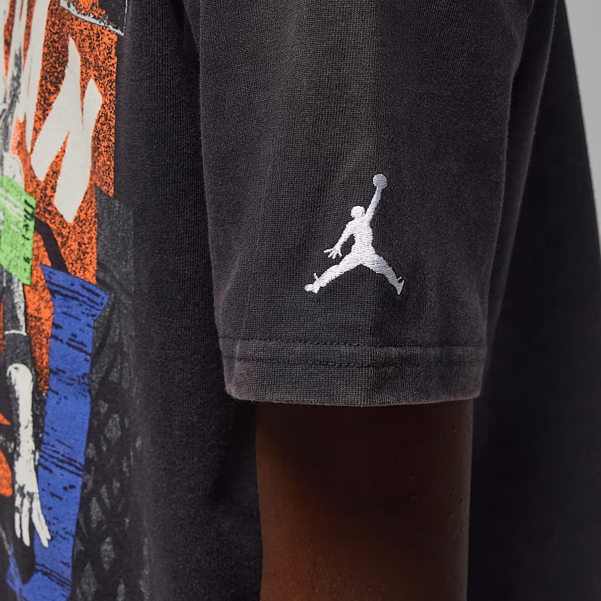 Jordan Throwback Slam Çocuk Siyah T-Shirt