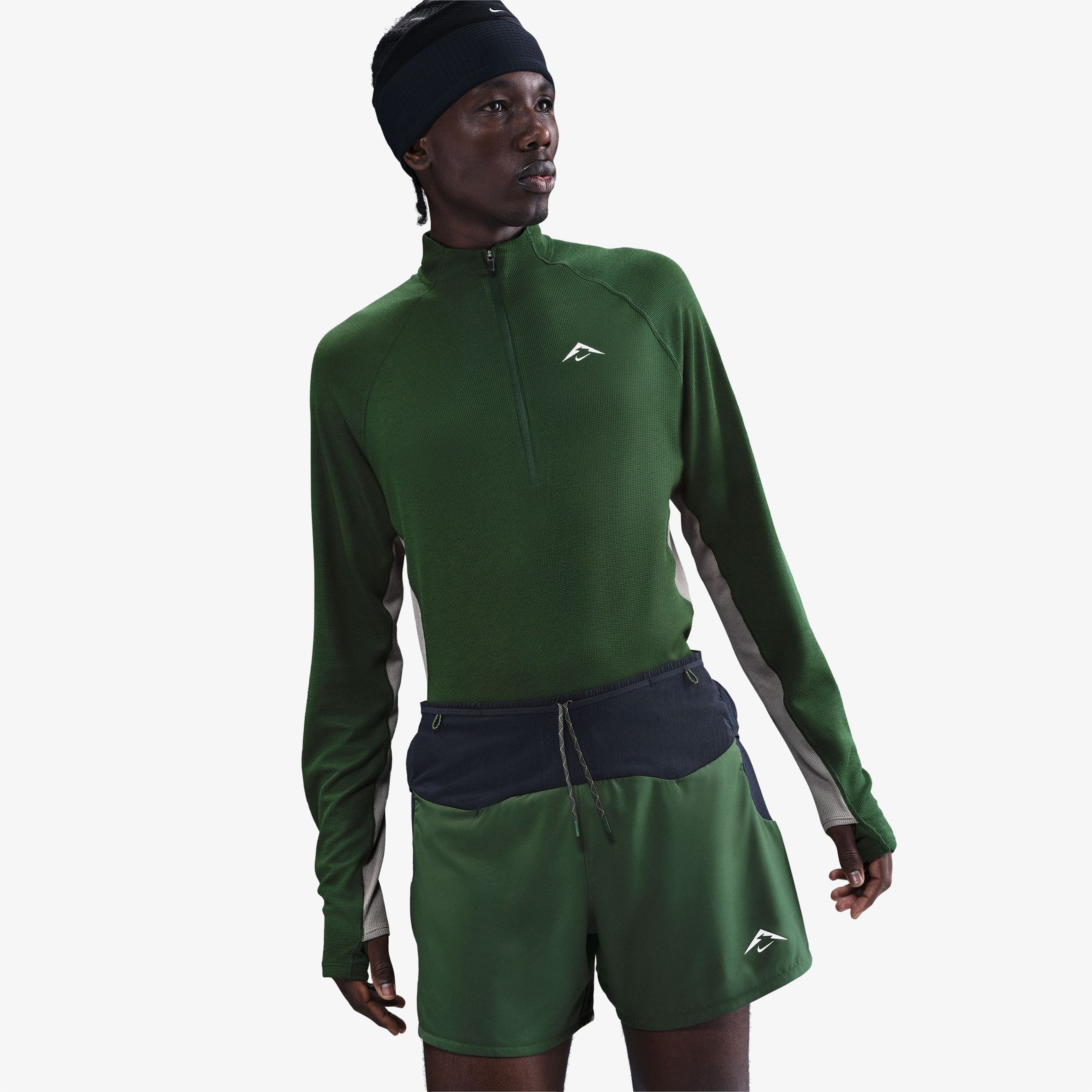 Nike Trail Second Sunrise Erkek Yeşil Koşu Şortu