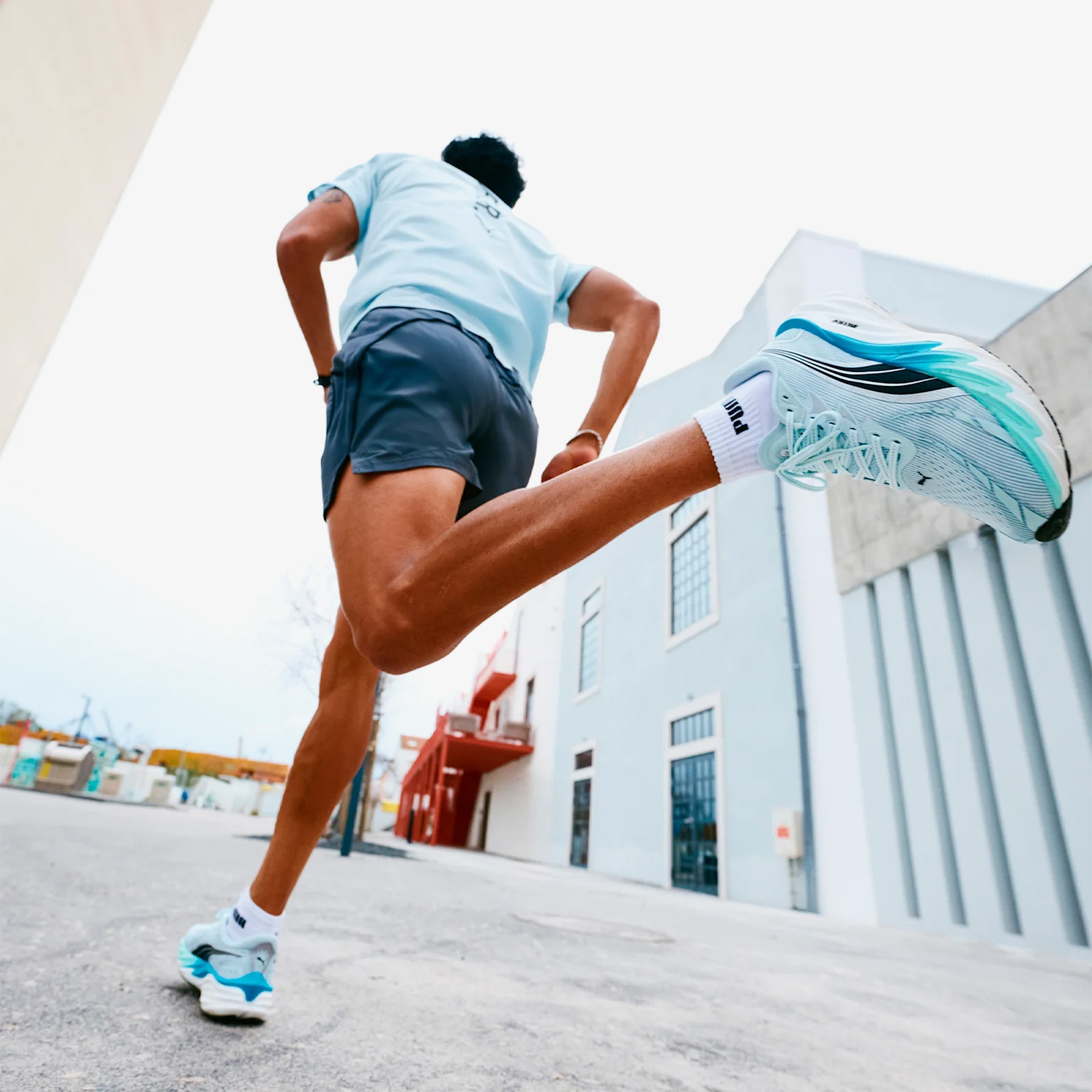 Puma Velocity Nitro 4 Erkek Mavi Koşu Ayakkabısı