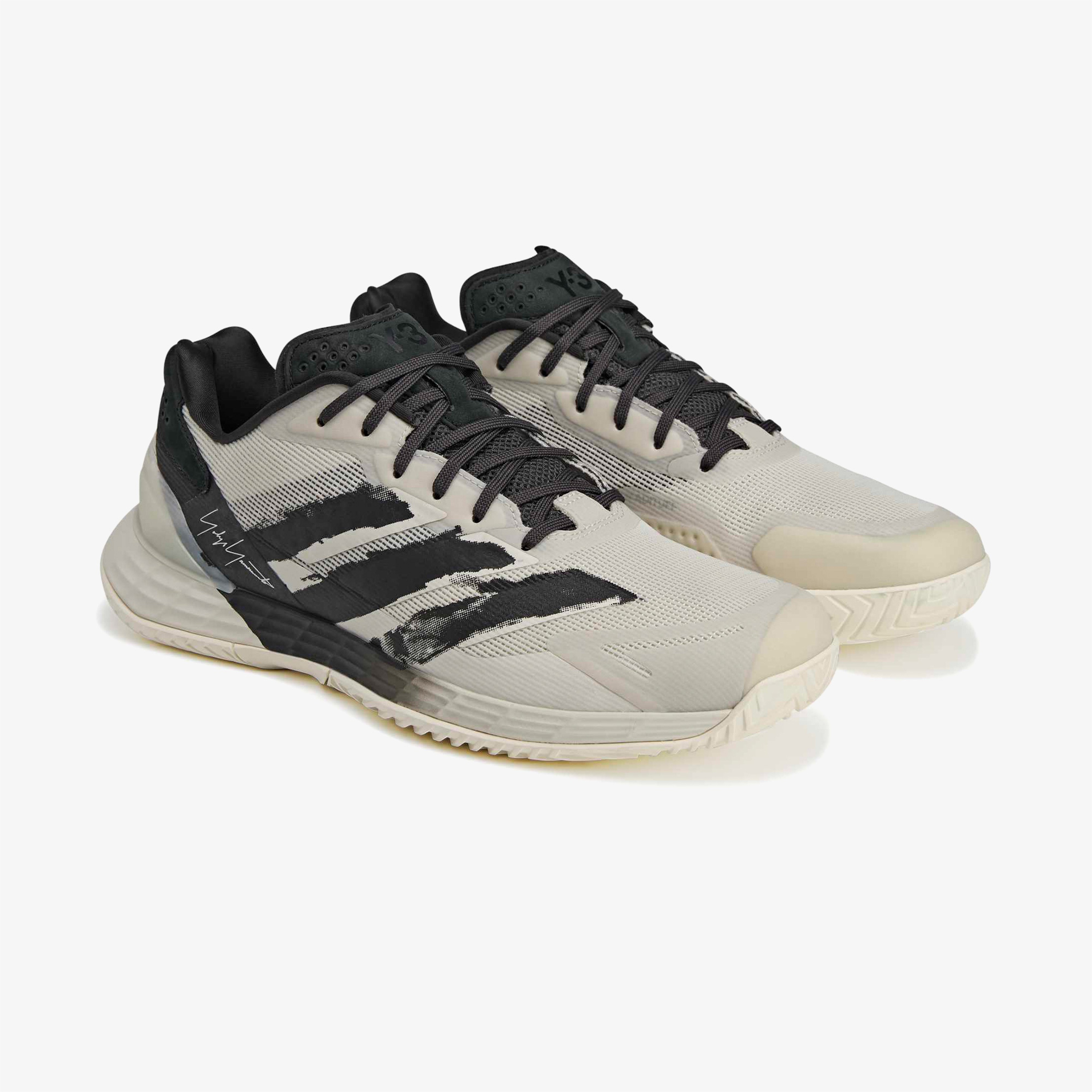 adidas Y 3 Defiant Speed 2 Erkek Gri Tenis Ayakkabısı