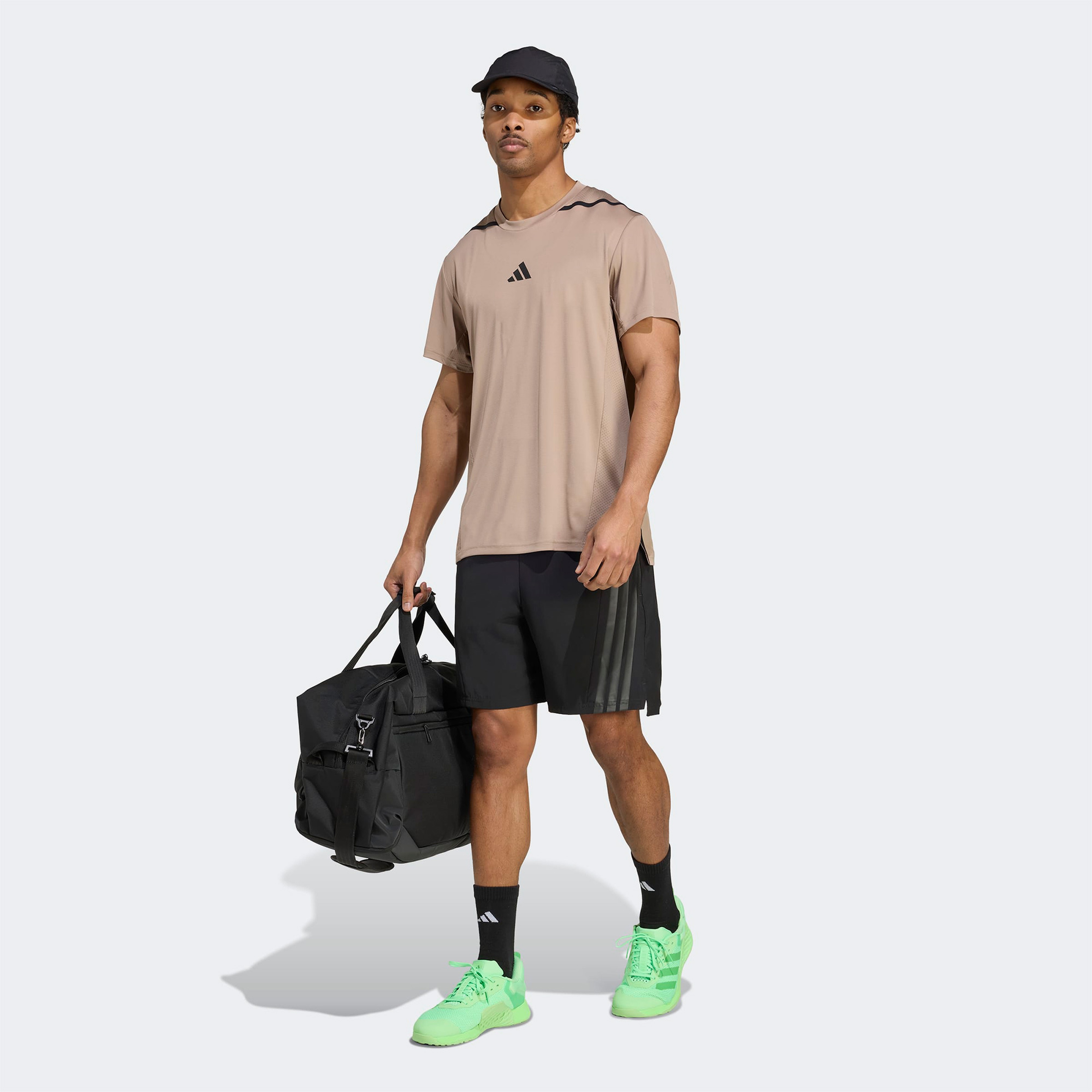 adidas Designed For Training Pro Series Erkek Kahverengi Antrenman T-Shirt