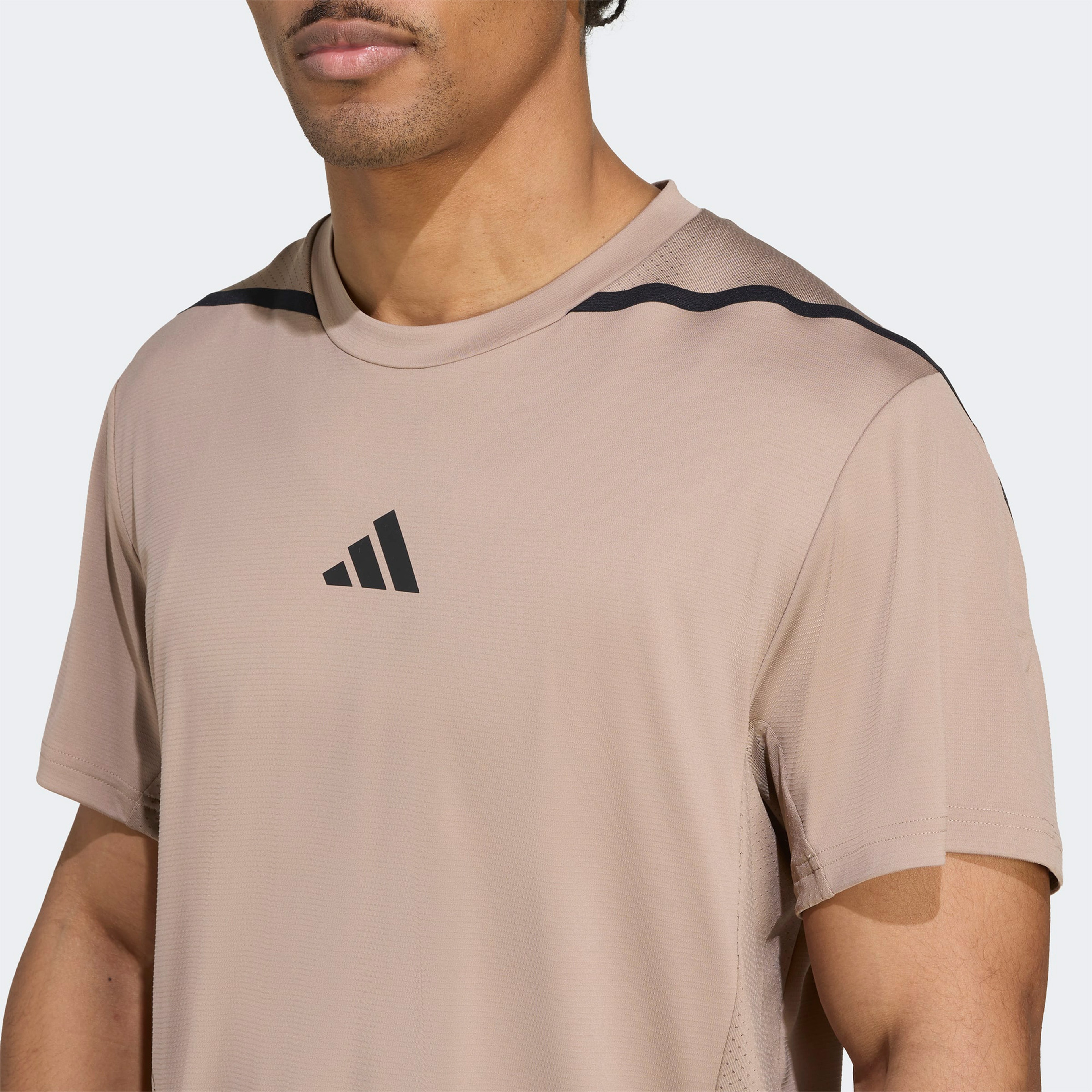 adidas Designed For Training Pro Series Erkek Kahverengi Antrenman T-Shirt