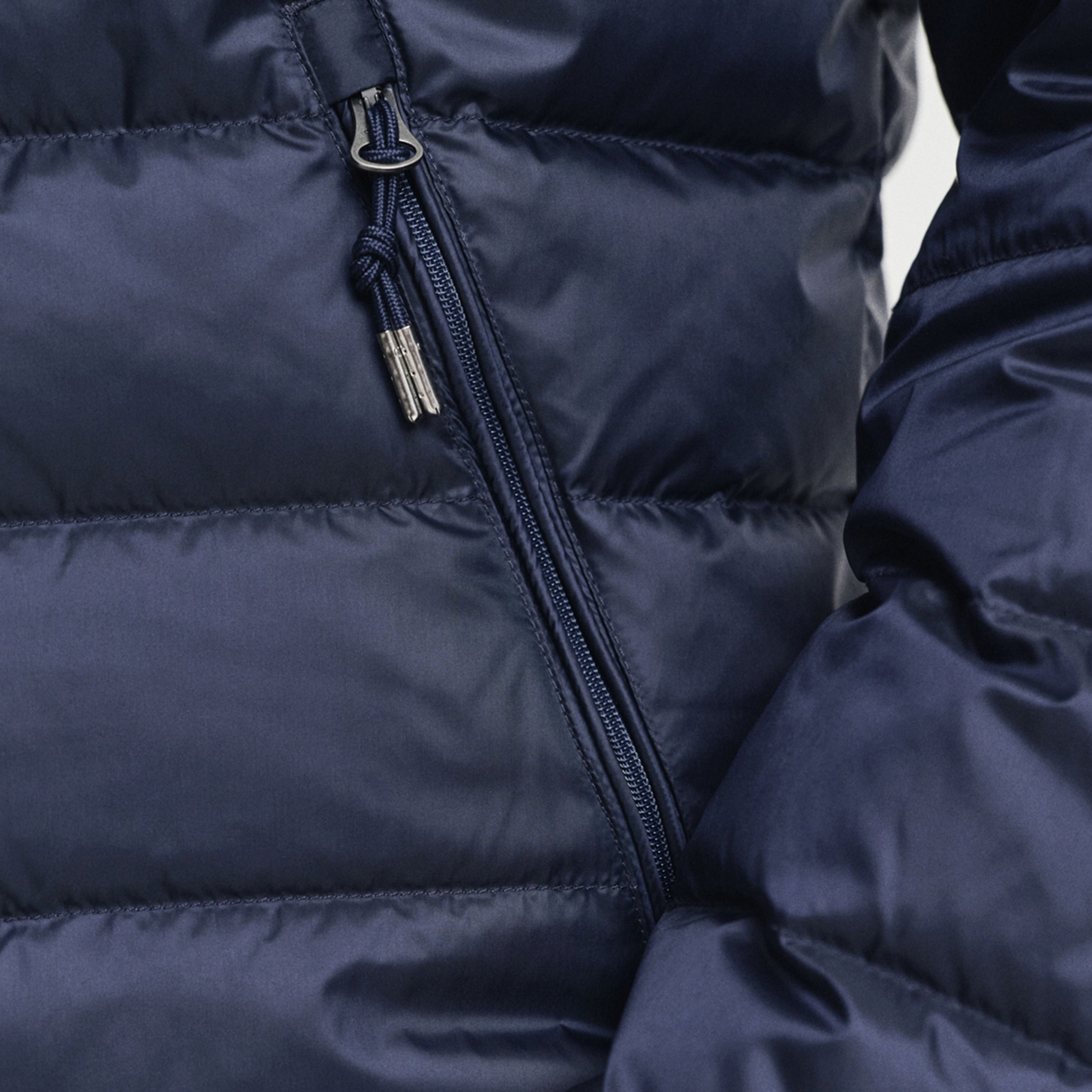 GANT Erkek Lacivert Regular Fit Dik Yaka Kaz Tüyü Mont