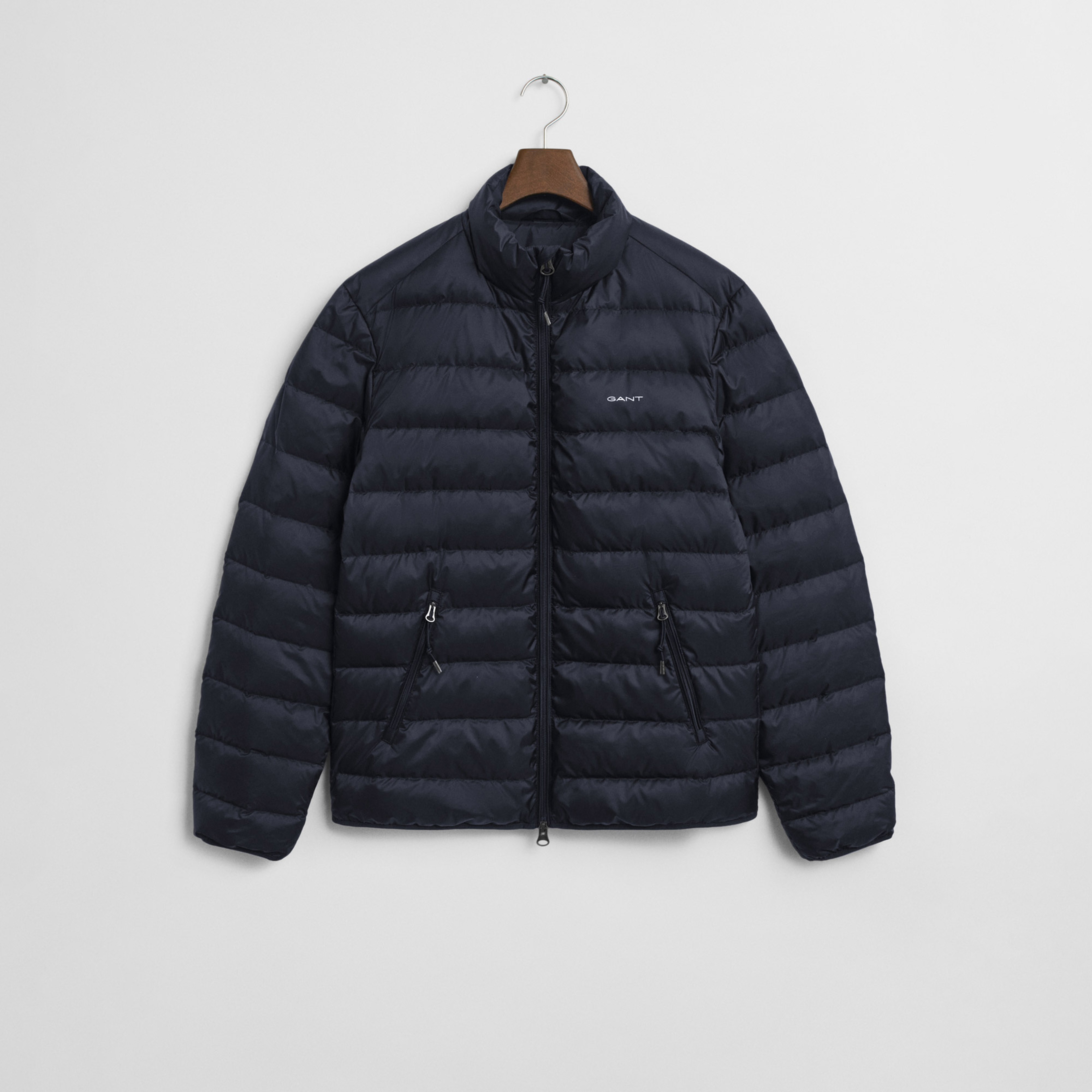 GANT Erkek Lacivert Regular Fit Dik Yaka Kaz Tüyü Mont