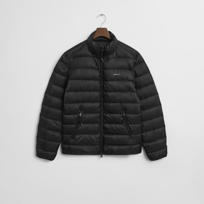 GANT Erkek Siyah Regular Fit Dik Yaka Kaz Tüyü Mont