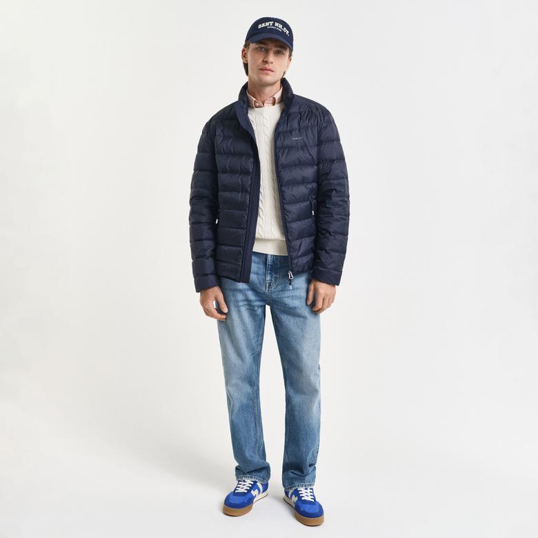 GANT Erkek Lacivert Regular Fit Dik Yaka Kaz Tüyü Mont