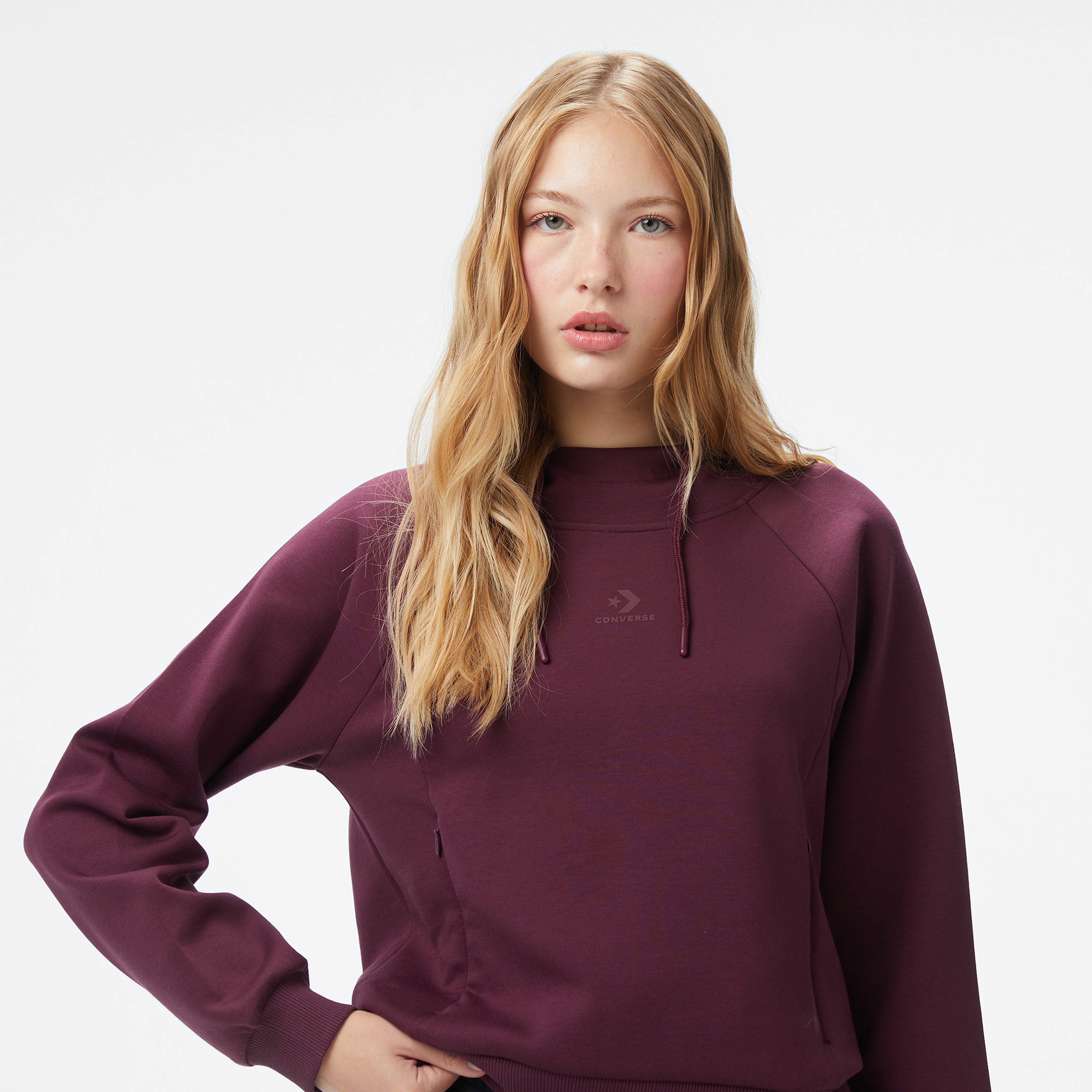 Converse Kadın Bordo Sweatshirt