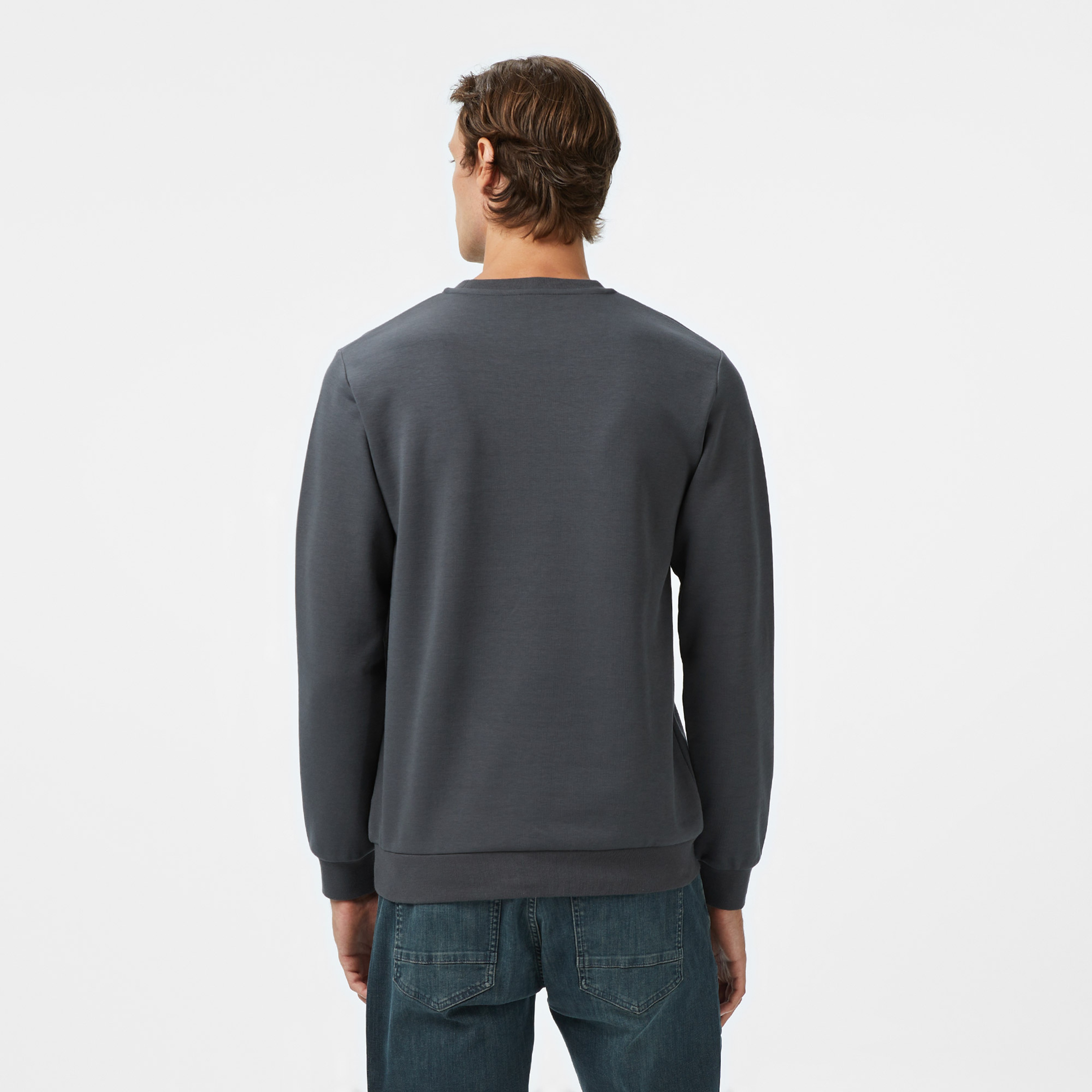 Nautica Erkek Gri Classic Fit Sweatshirt