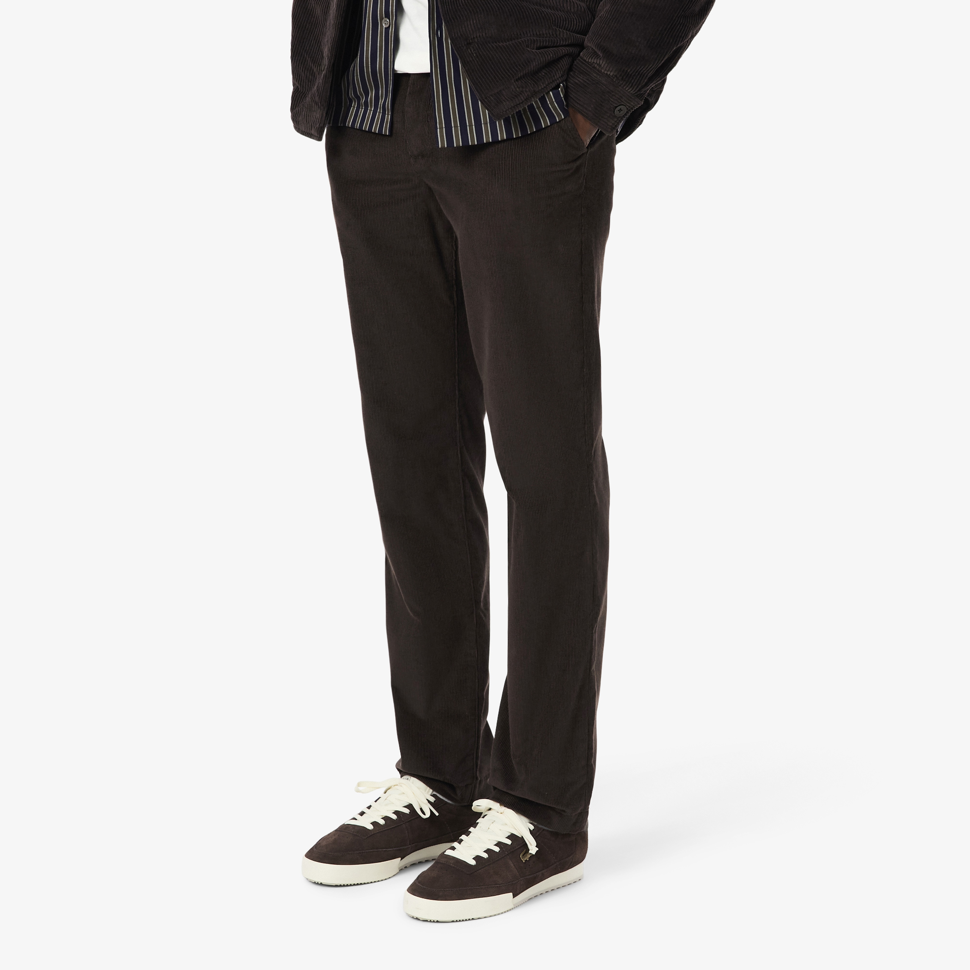 Erkek Regular Fit Chino Kahverengi Pantolon