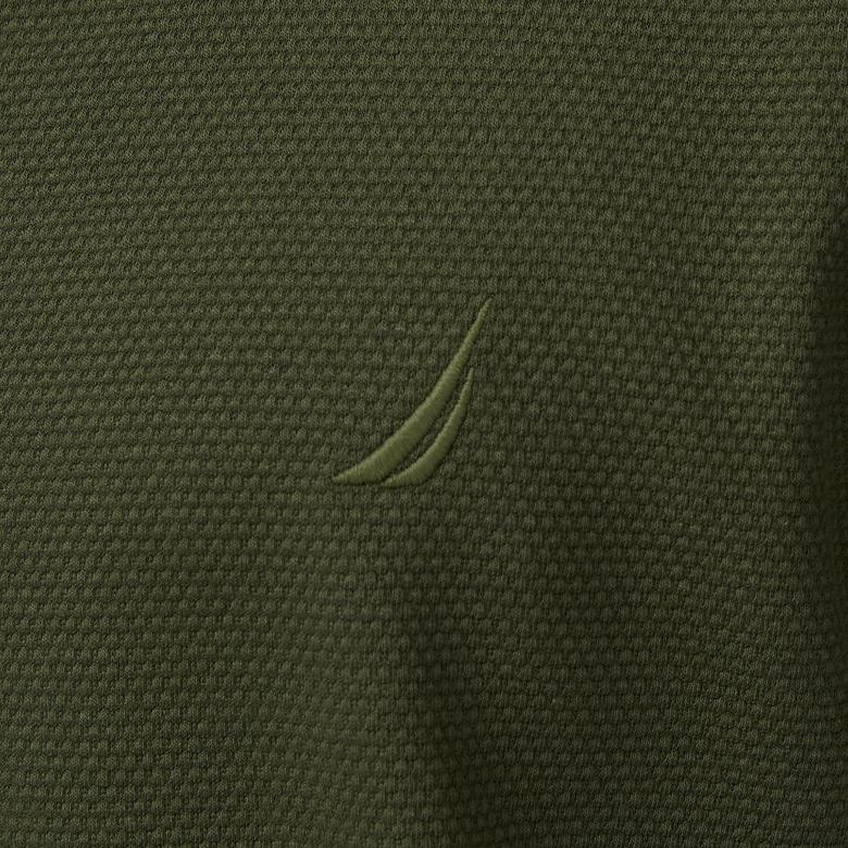 Nautica Erkek Yeşil Classic Fit Uzun Kollu Polo