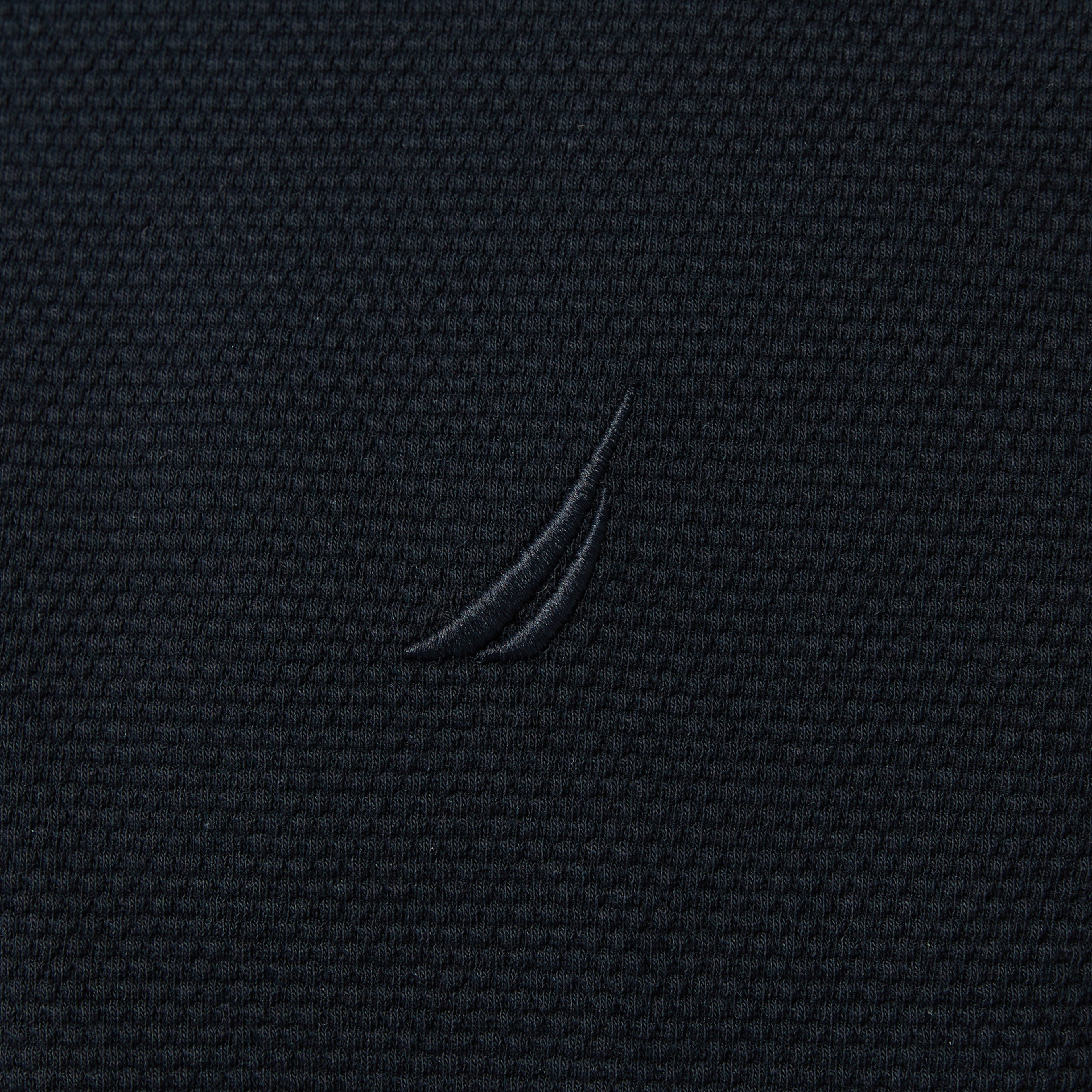 Nautica Erkek Siyah Classic Fit Uzun Kollu Polo