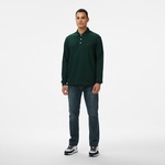 Nautica Erkek Yeşil Classic Fit Uzun Kollu Polo Yaka T-Shirt