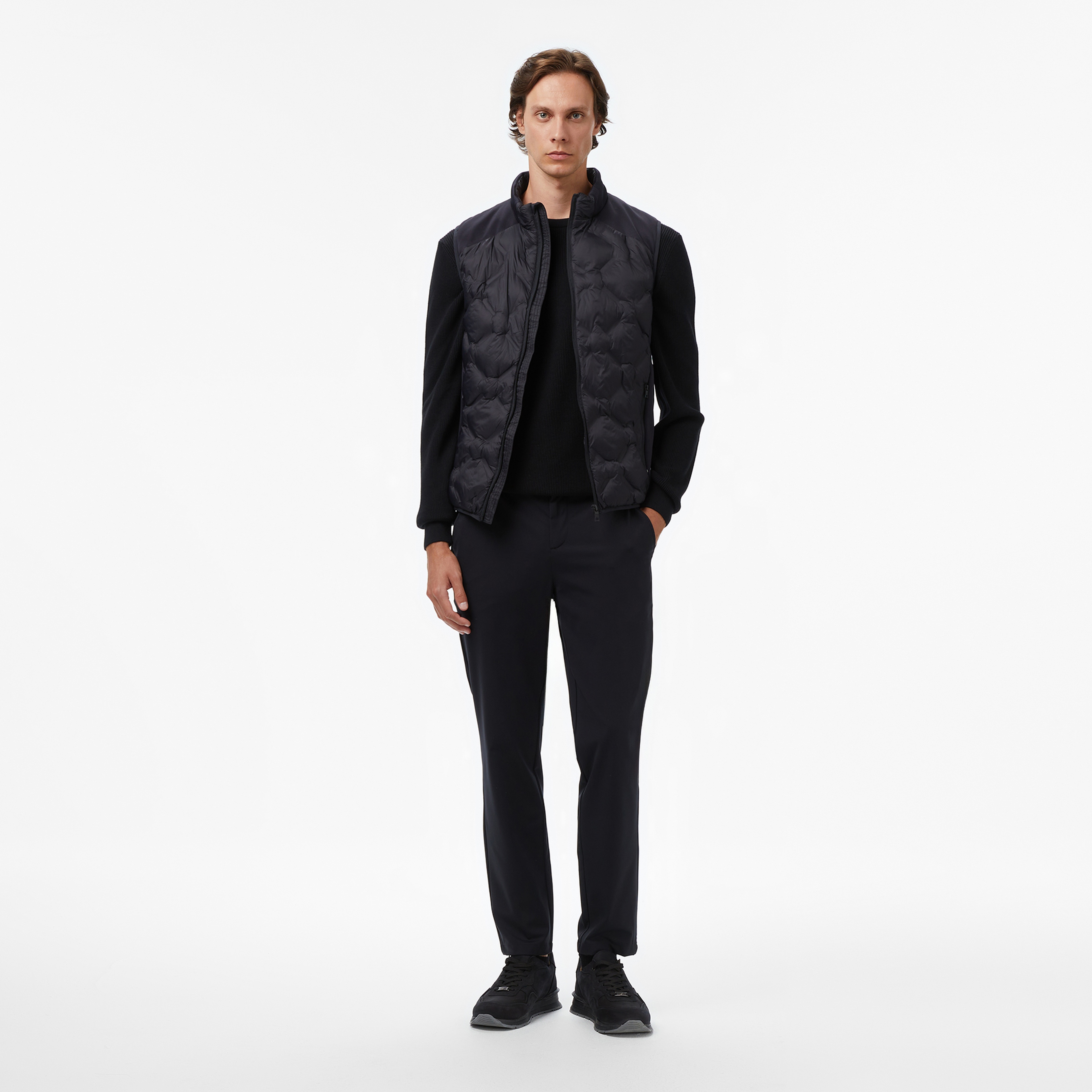 Nautica Erkek Siyah Regular Fit Yelek