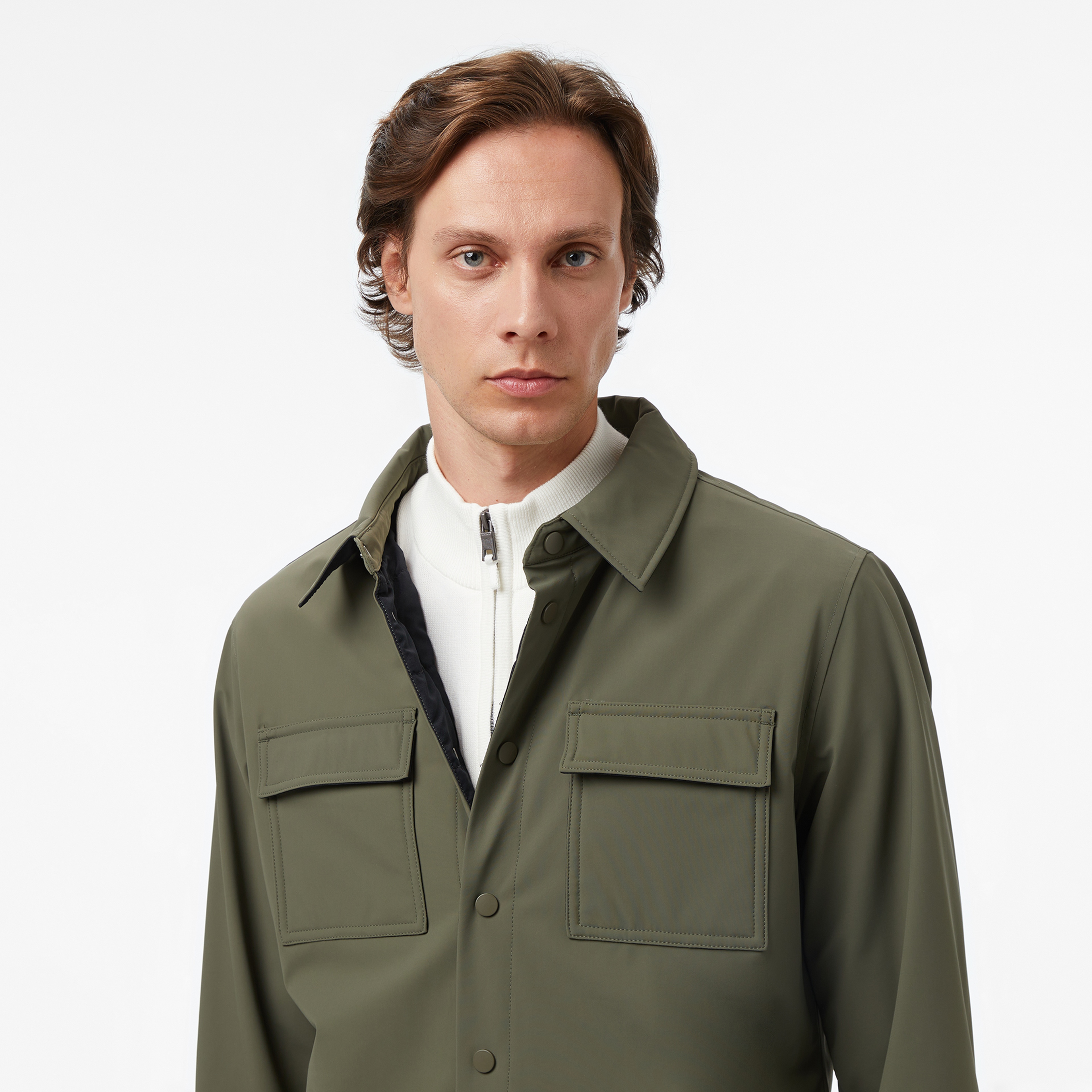 Nautica Erkek Yeşil Regular Fit Su Geçirmez Ceket