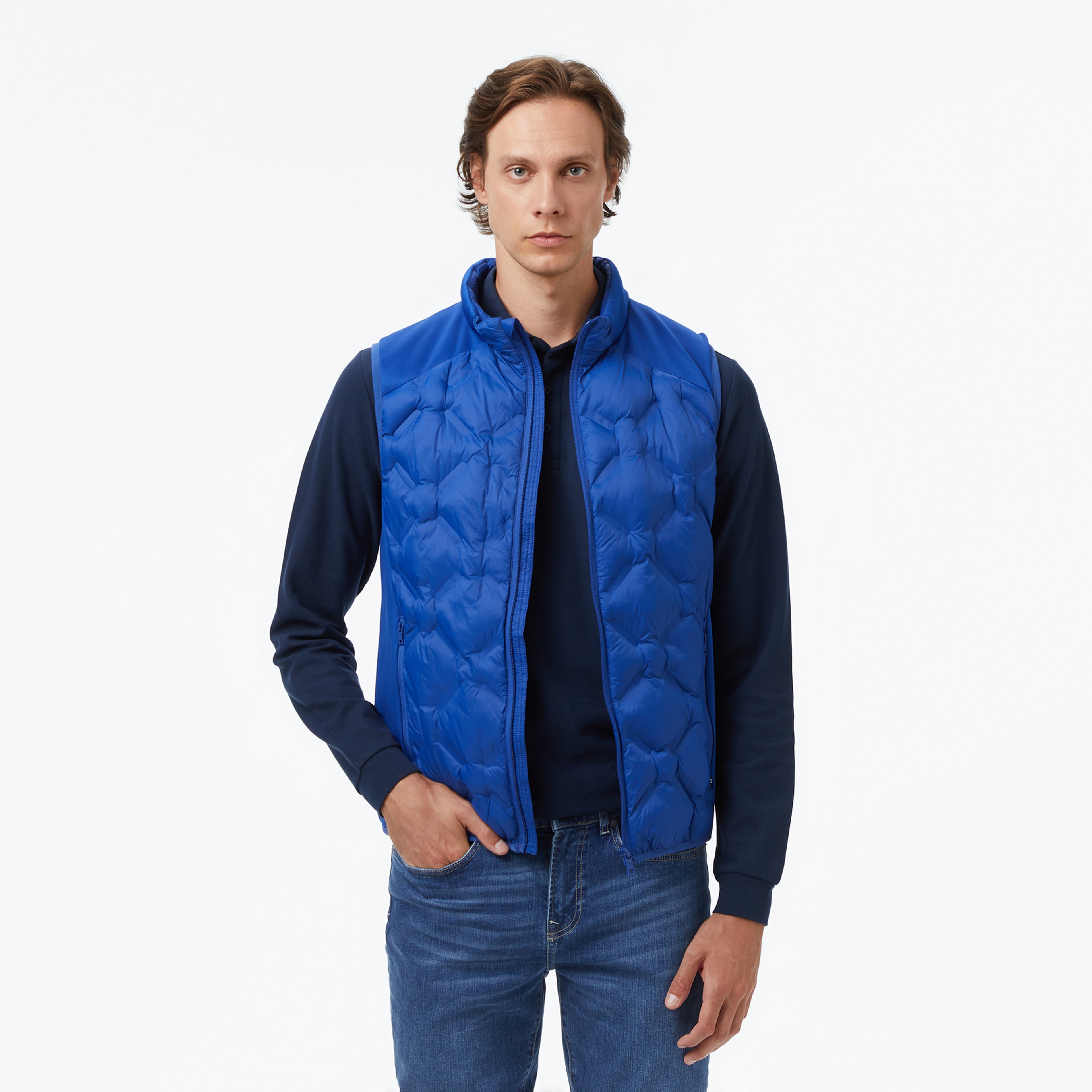 Nautica Erkek Mavi Regular Fit Yelek