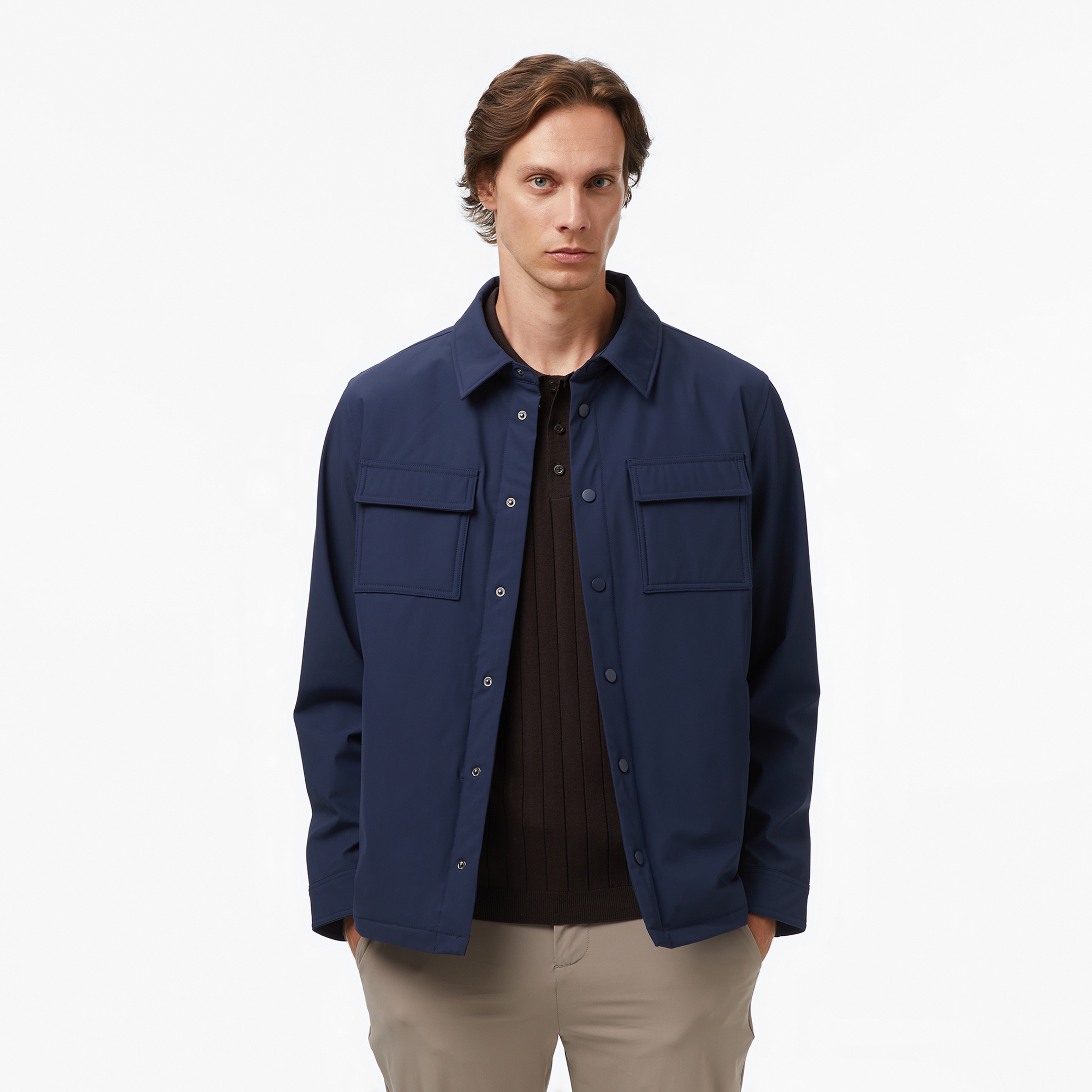 Nautica Erkek Lacivert Regular Fit Su Geçirmez Ceket