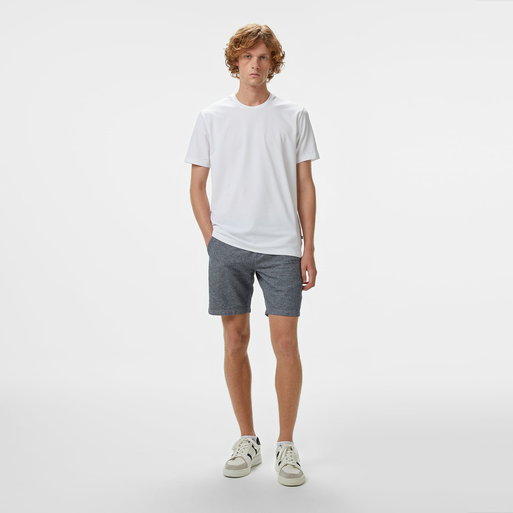 Nautica Erkek Beyaz Classic Fit T-Shirt