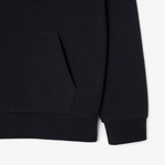 Kadın Relaxed Fit Kapüşonlu Lacivert Sweatshirt