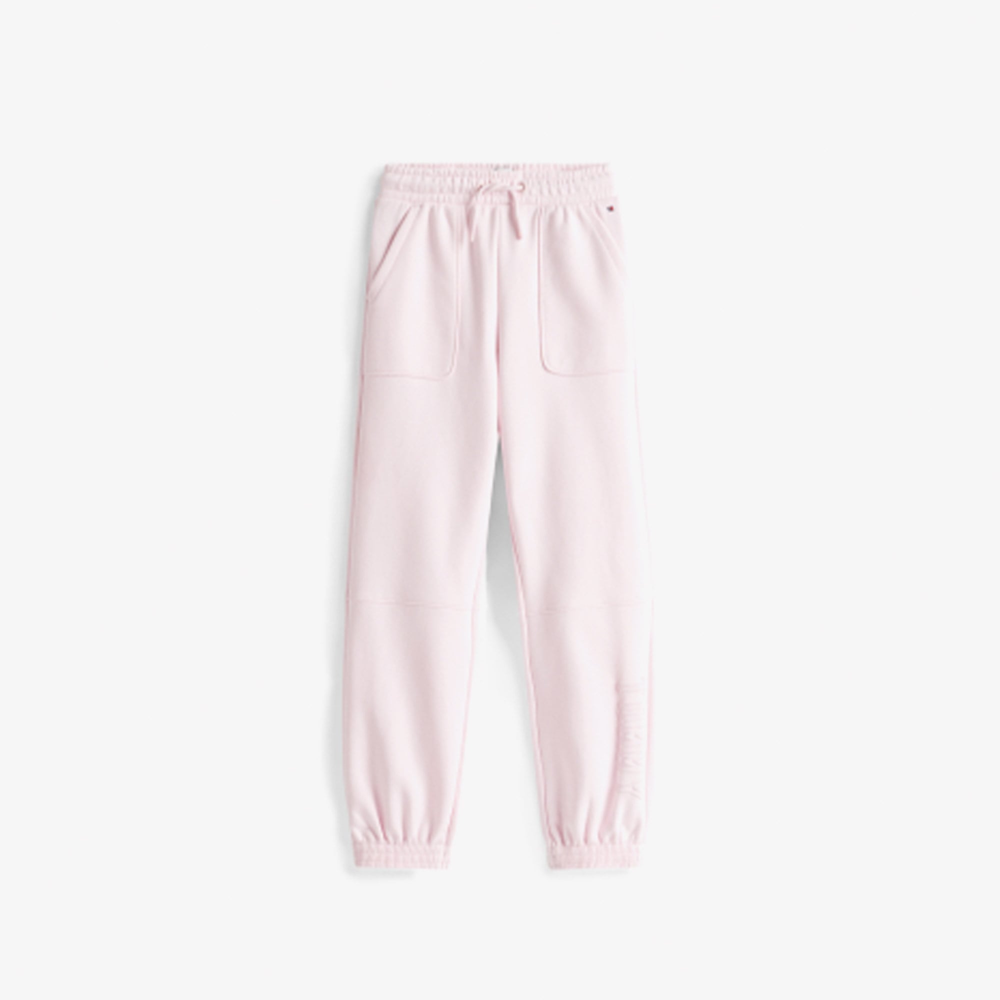 Tommy Hilfiger Textured Logo Çocuk Pembe Eşofman Altı