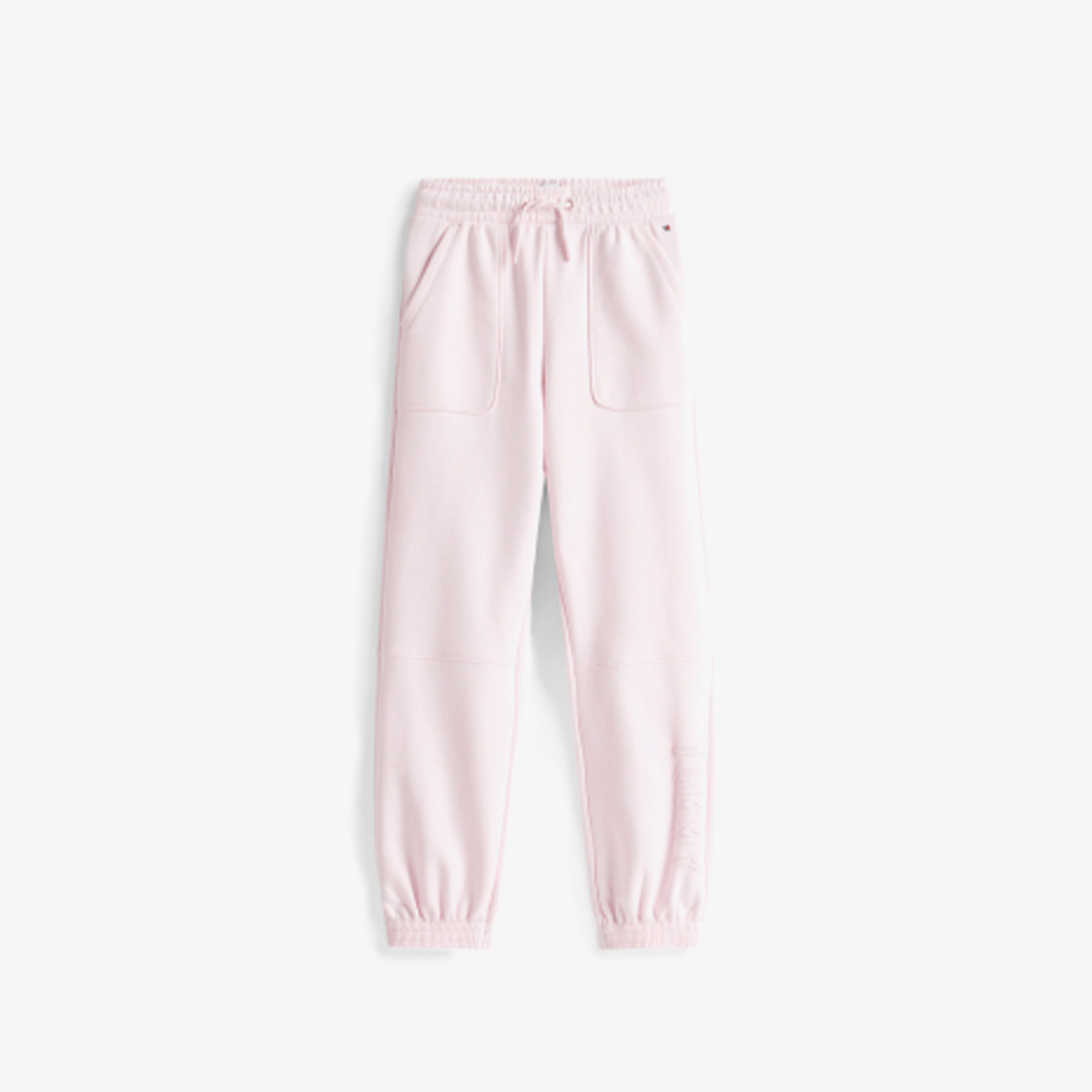 Tommy Hilfiger Textured Logo Çocuk Pembe Eşofman Altı