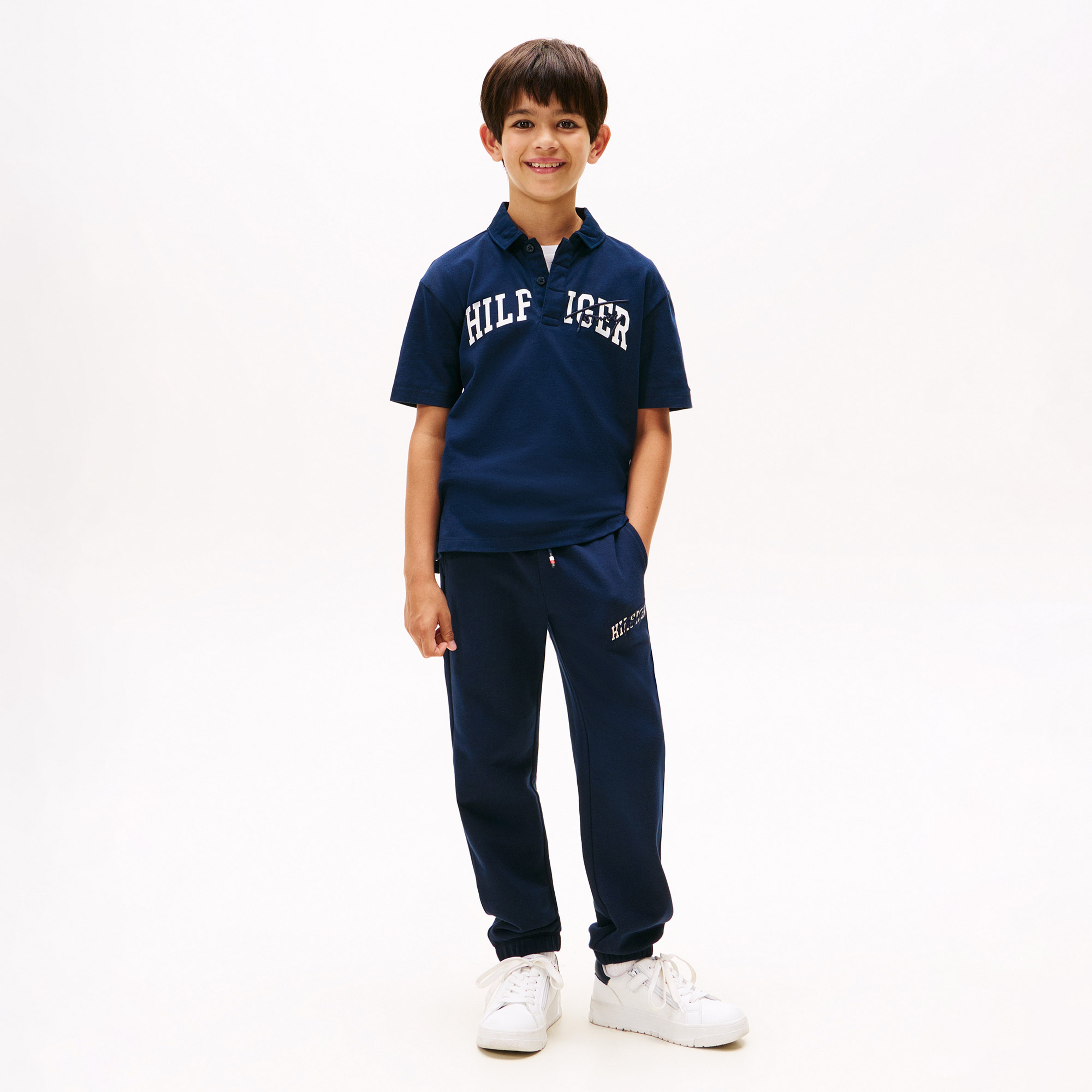 Tommy Hilfiger Mixed Graphic Çocuk Lacivert Eşofman Altı