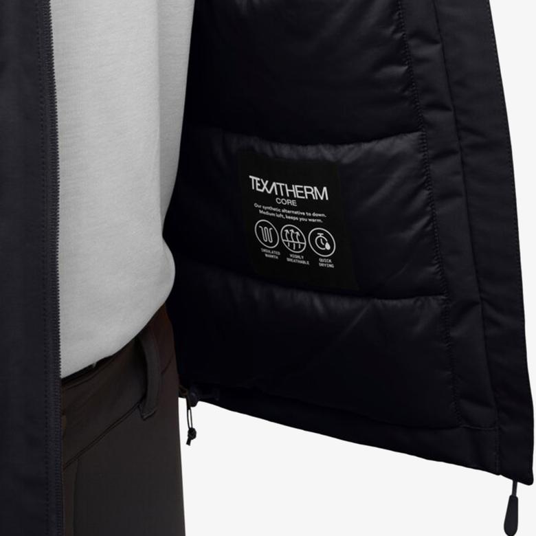 Jack Wolfskin Jasper Insulated Erkek Siyah Mont