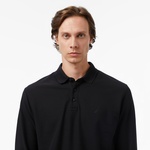 Nautica Classic Fit Erkek Uzun Kollu Polo Yaka Siyah T-shirt