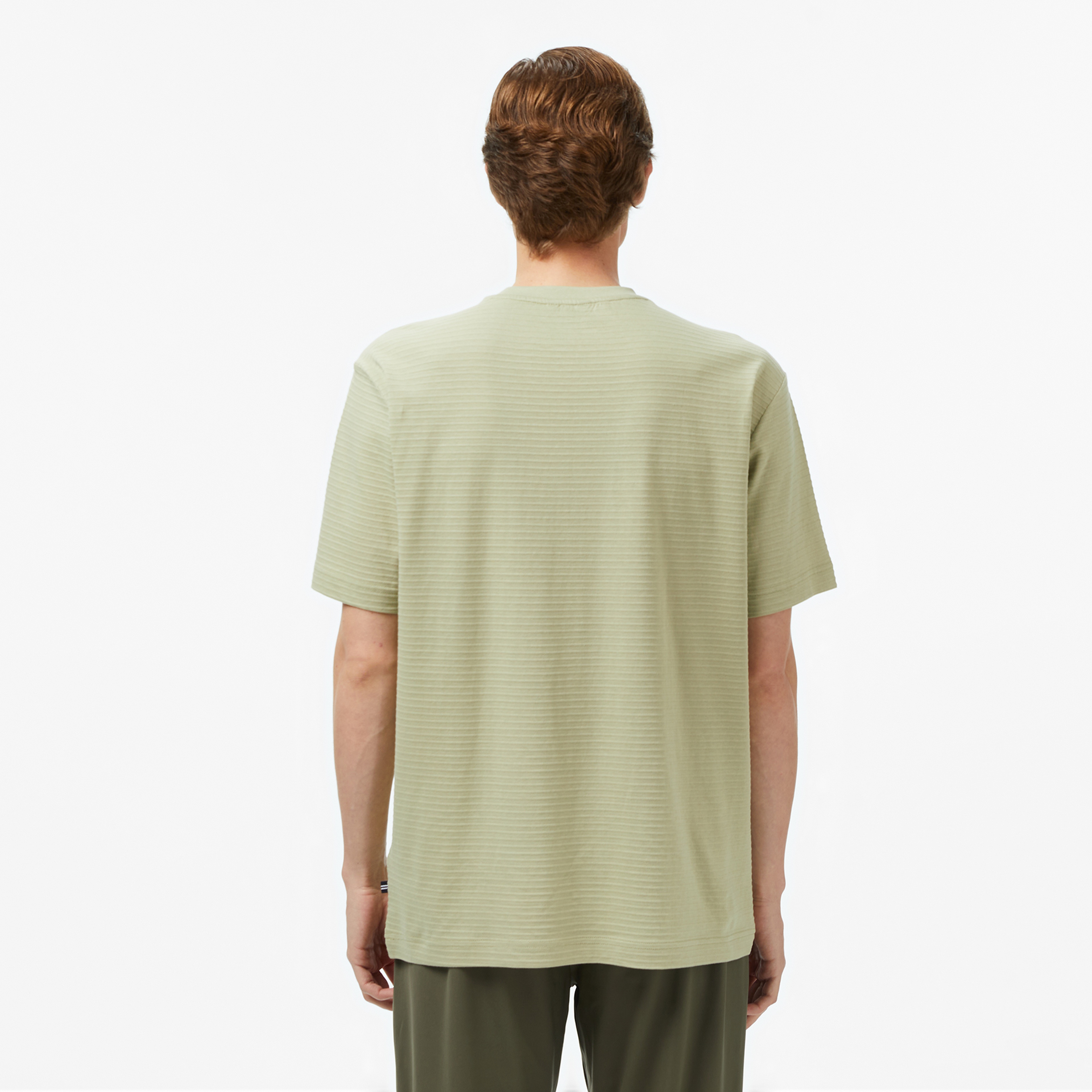 Nautica Erkek Yeşil Regular Fit Çizgili T-Shirt