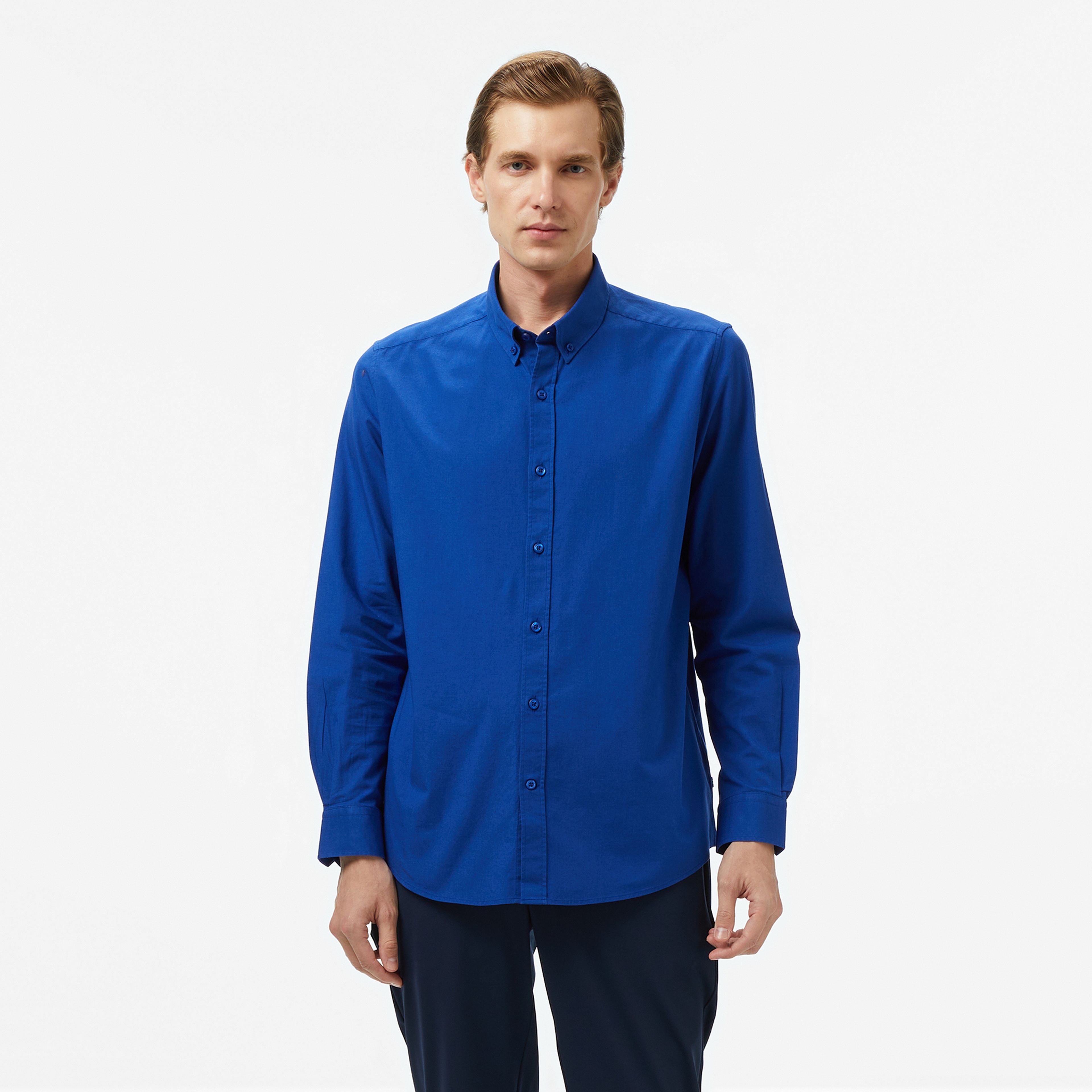 Nautica Erkek Mavi Classic Fit Gömlek