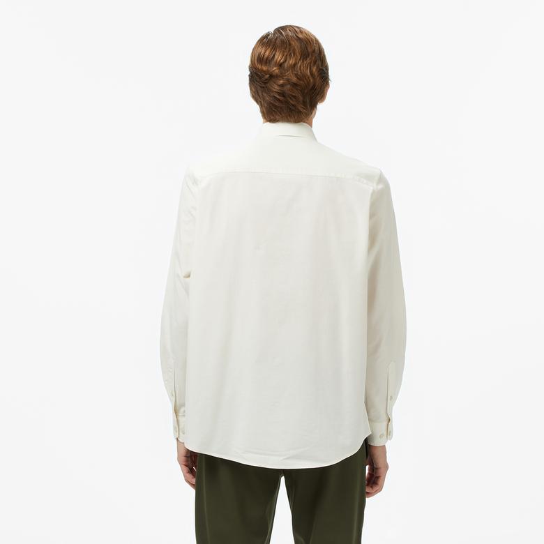 Nautica Erkek Krem Classic Fit Gömlek