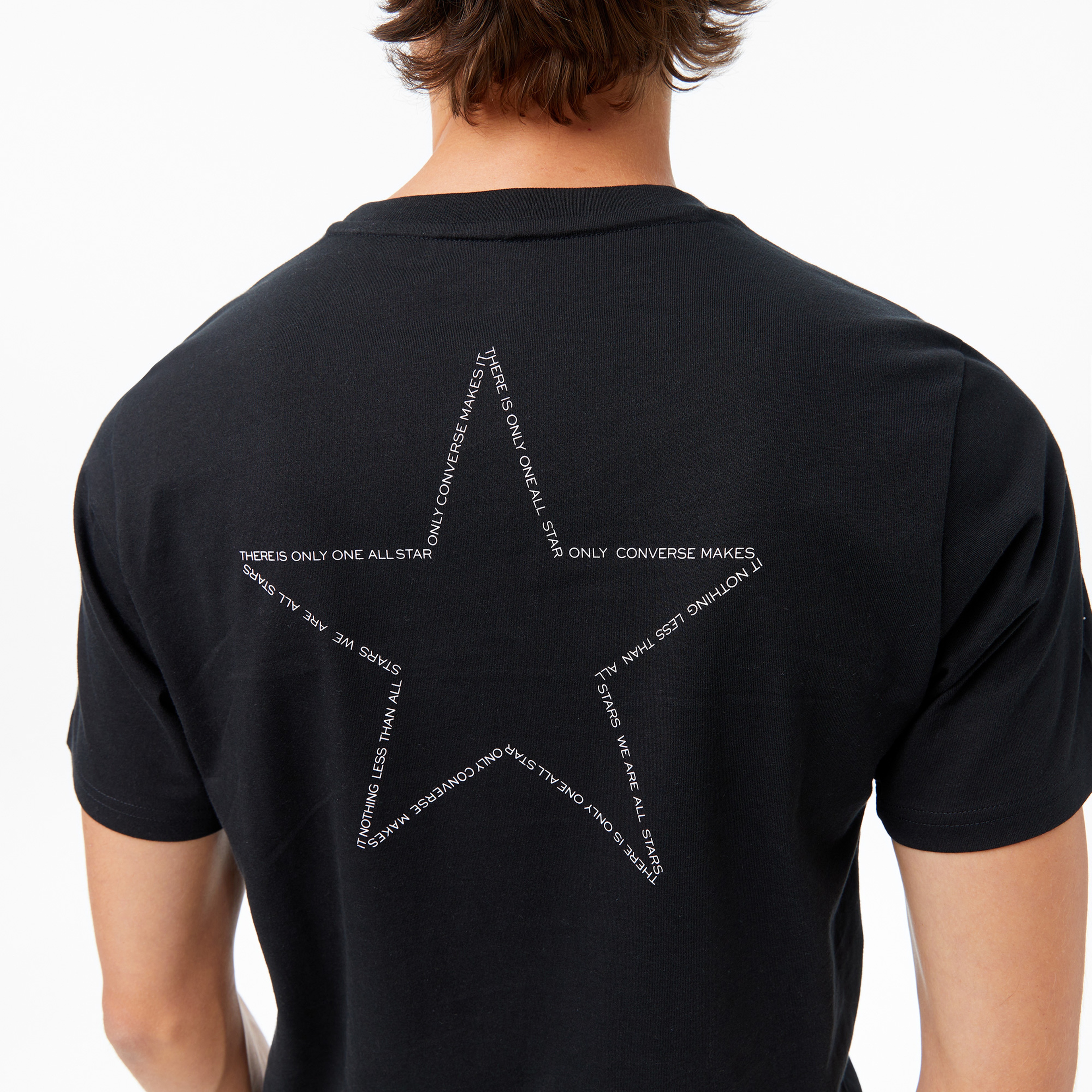 Converse Baskılı Erkek Siyah T-Shirt