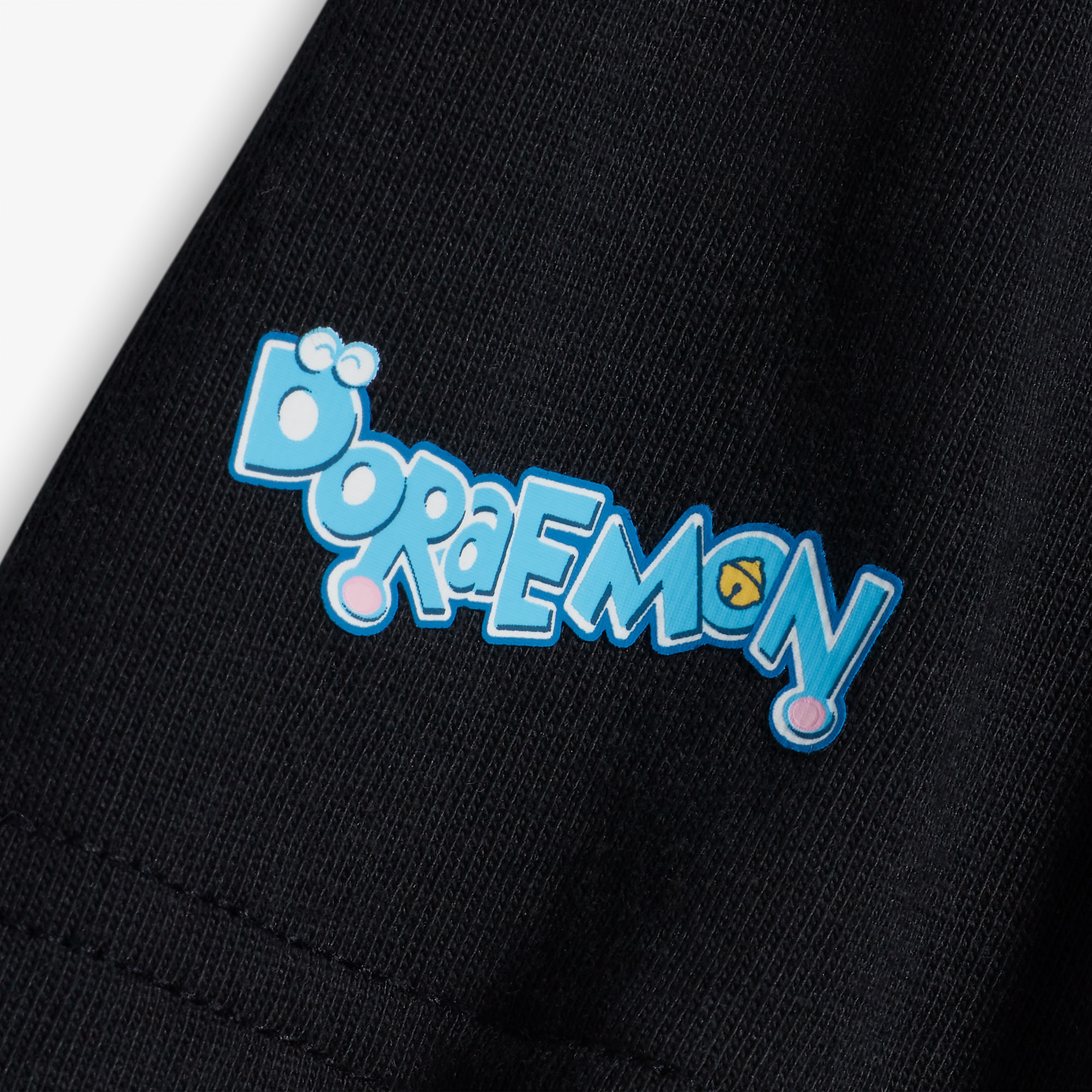 Converse X Doraemon Unisex Siyah T-Shirt