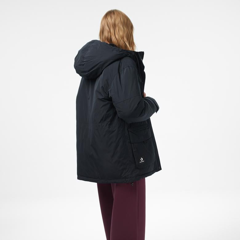 Converse Kadın Siyah Şişme Mont