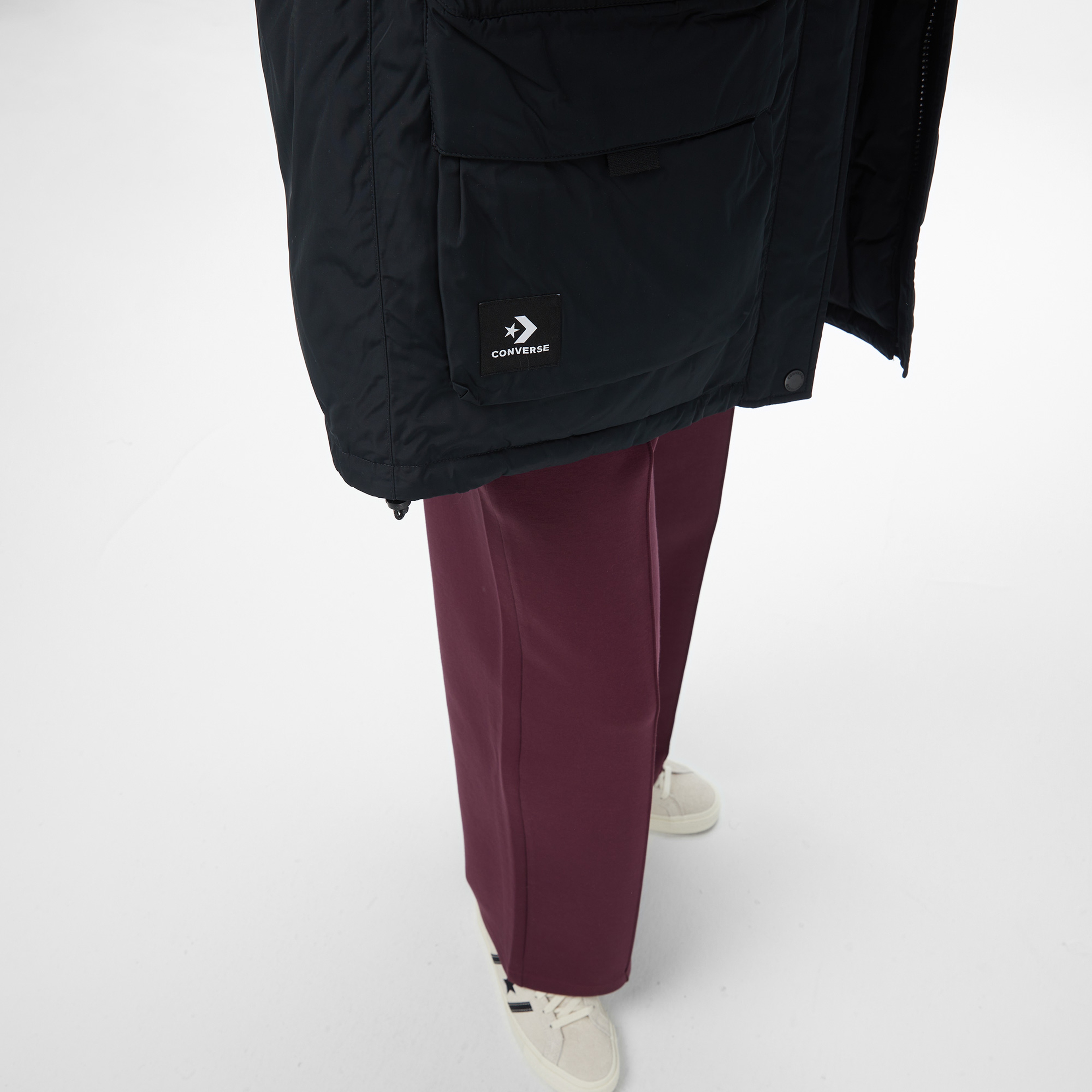 Converse Kadın Siyah Şişme Mont