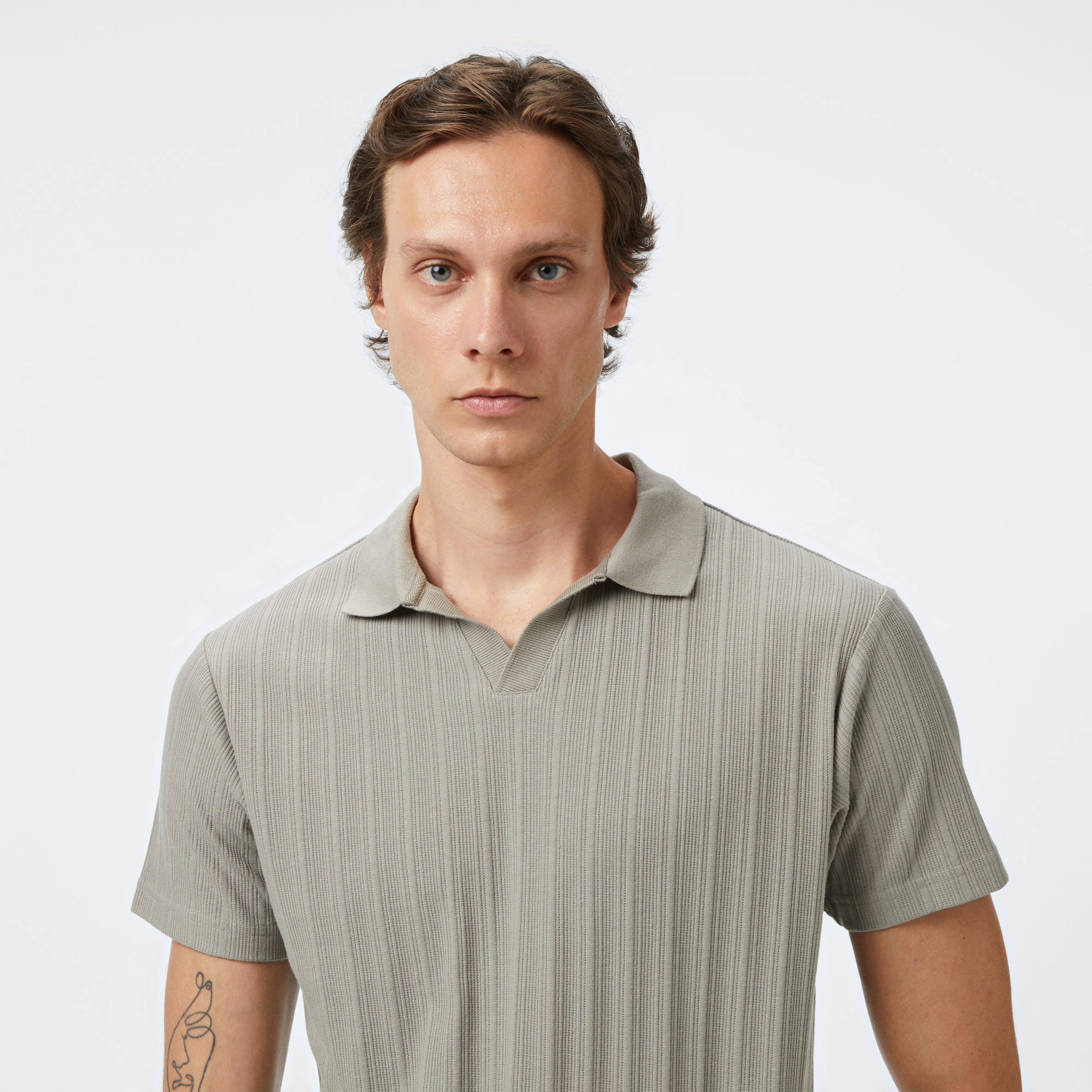 Nautica Erkek Yeşil Classic Fit Polo Yaka T-Shirt