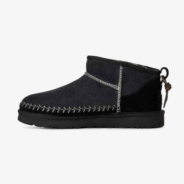 Ugg UGG Classic Ultra Mini Biarritz Kadın Siyah Bot Sneaker | Occasion Siyah - 5. görsel