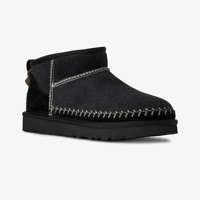 Ugg UGG Classic Ultra Mini Biarritz Kadın Siyah Bot Sneaker | Occasion Siyah - 3. görsel