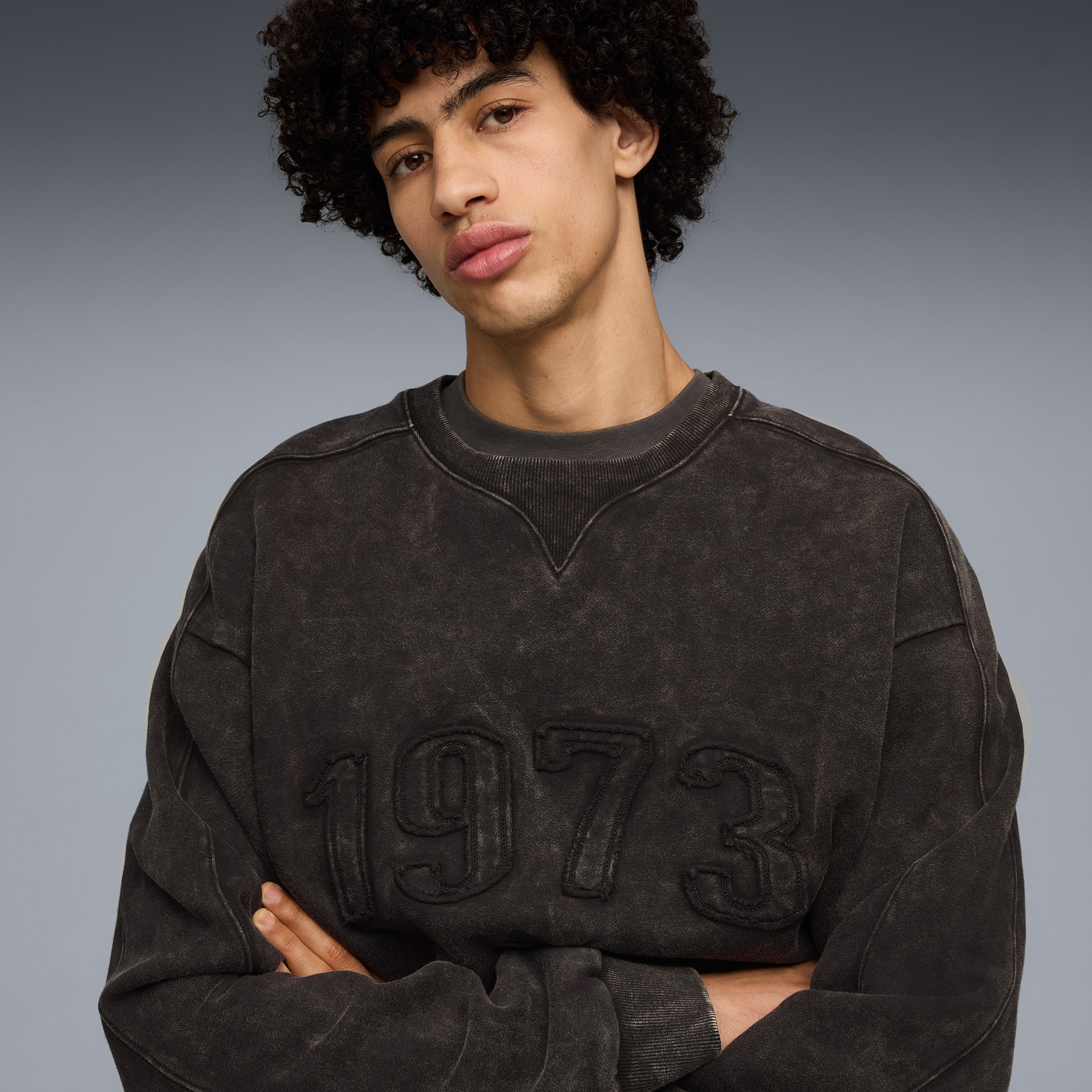 Puma Hoopocalypse Crew Erkek Siyah Basketbol Sweatshirt