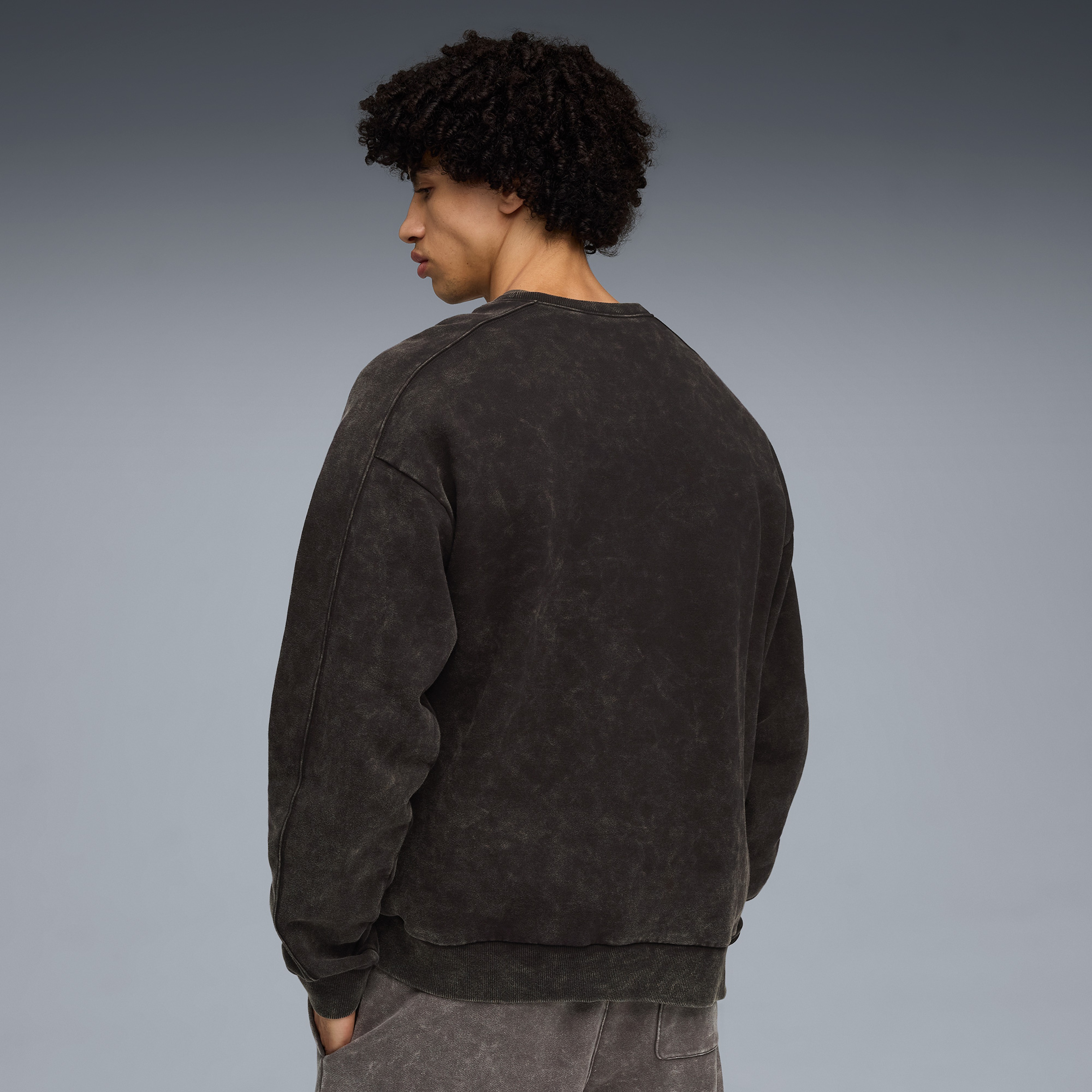 Puma Hoopocalypse Crew Erkek Siyah Basketbol Sweatshirt