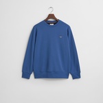 GANT Erkek Mavi Regular Fit Bisiklet Yaka Sweatshirt