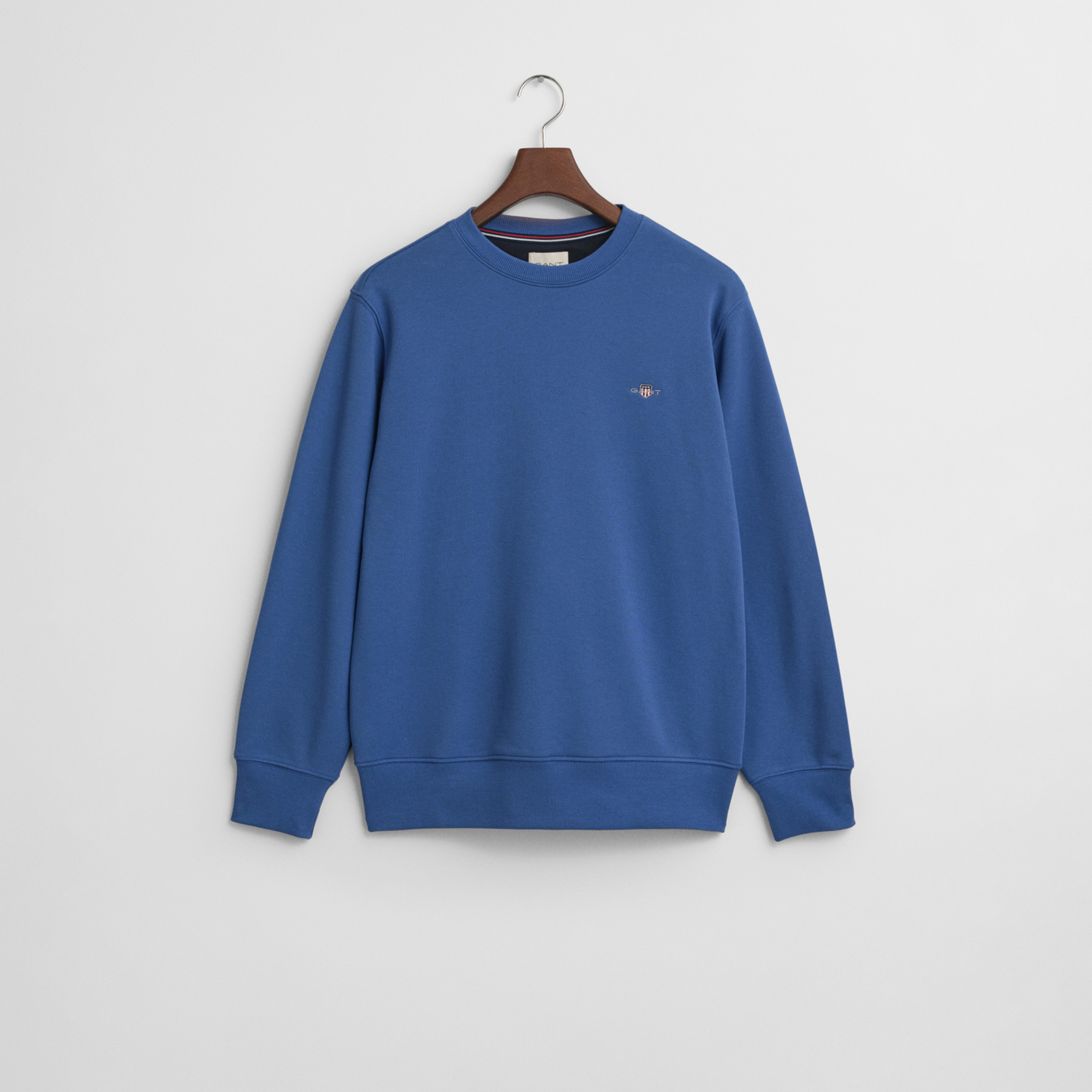 GANT Erkek Mavi Regular Fit Bisiklet Yaka Sweatshirt